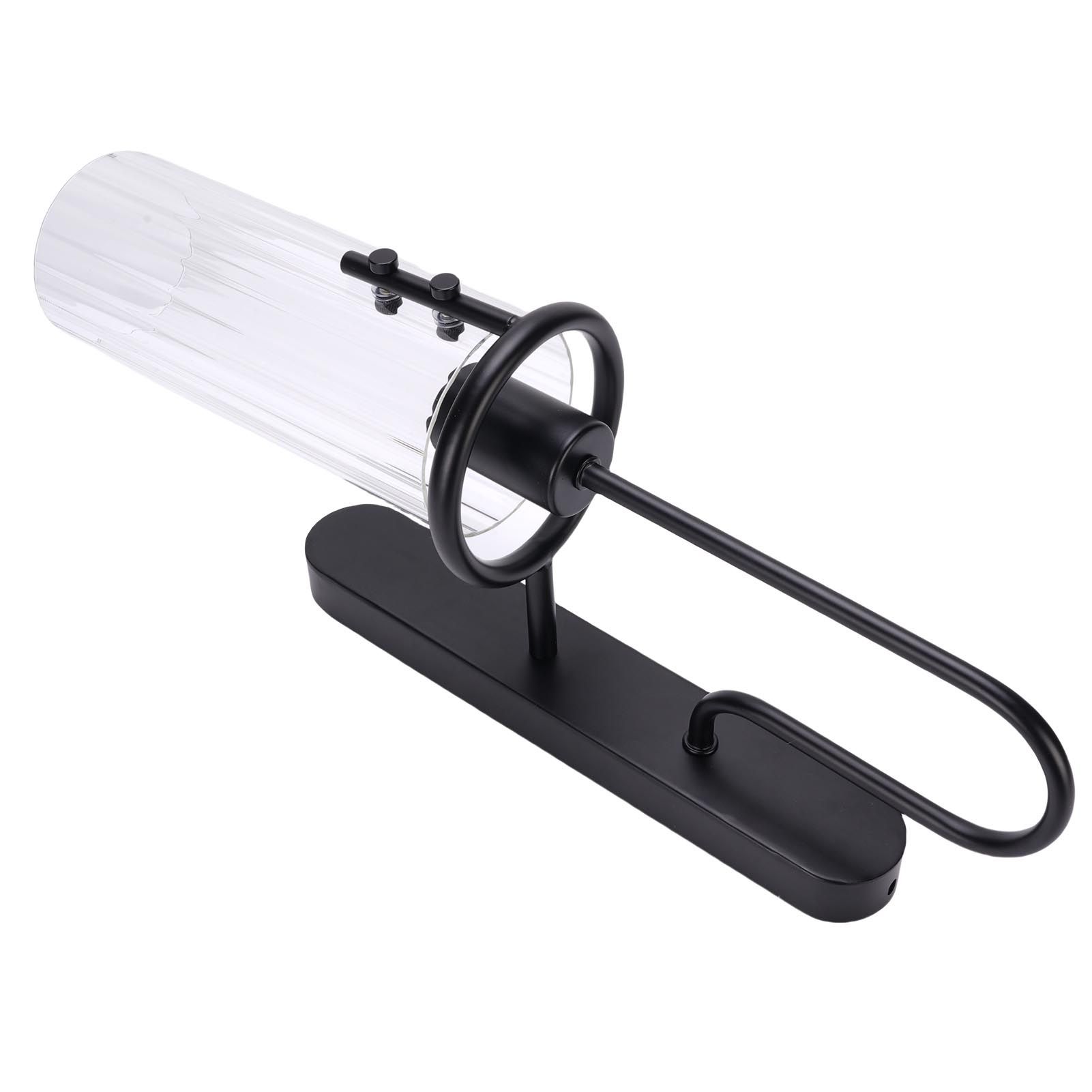 Black Wall Sconce Light Modern Indoor Wall Light Fixture with Clear Glass view 11