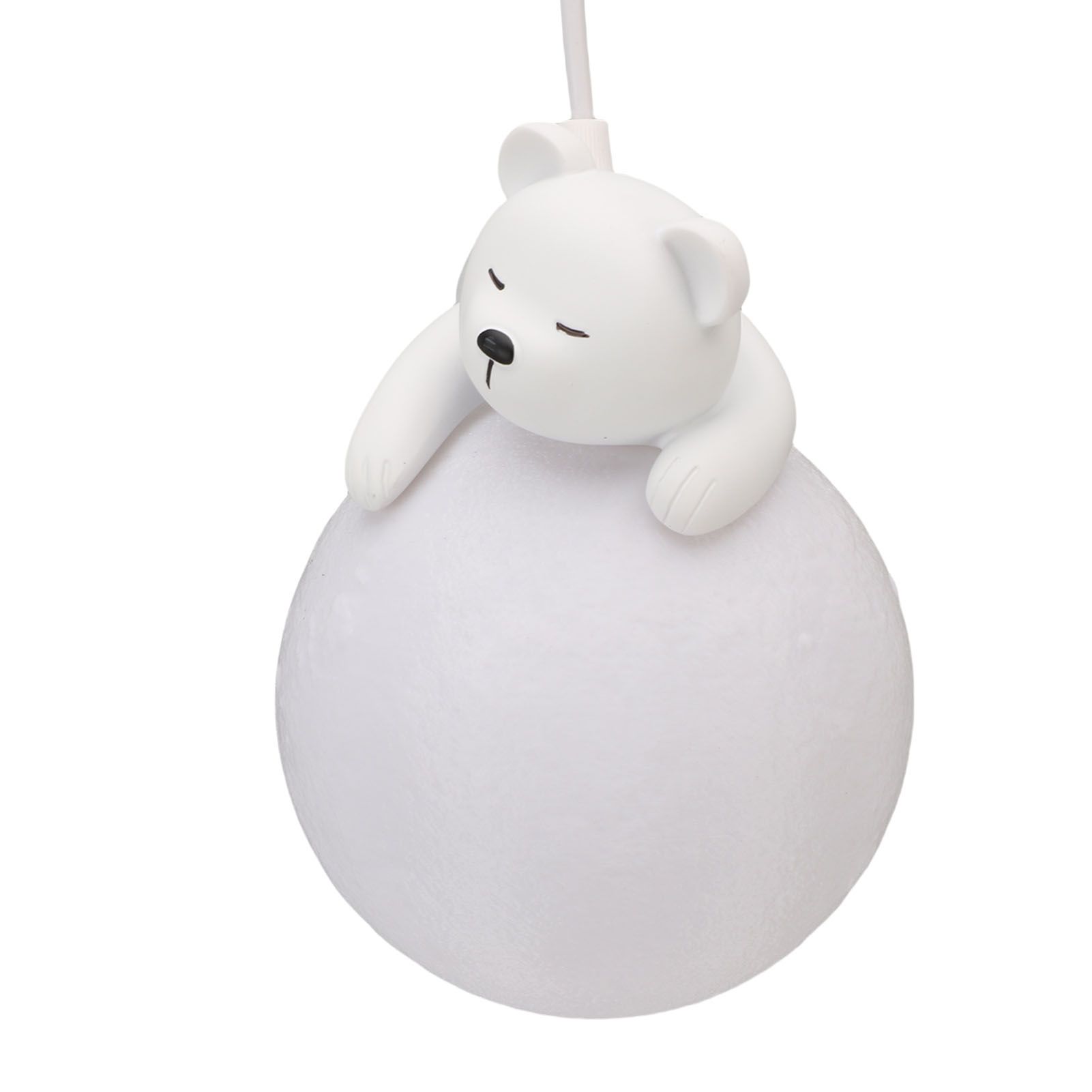Bear Moon Pendant Lamp 3D Moon Pendent Light Ceiling Hanging Lamp for Bedroom view 12