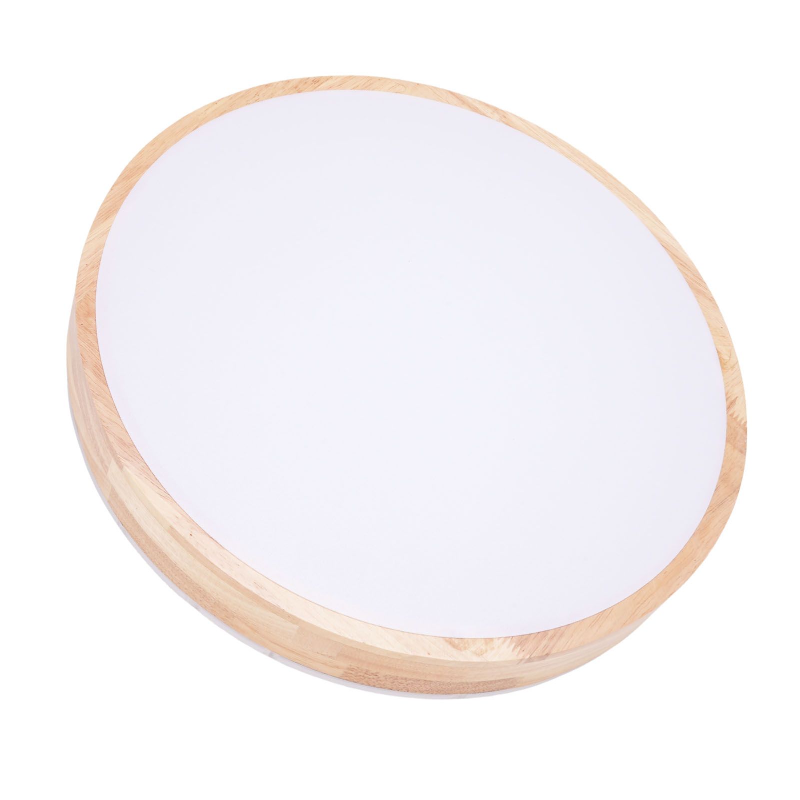 LED Flush Mount Ceiling Light Wooden 3000K to 6500K Dimmable Round Ceiling view 6