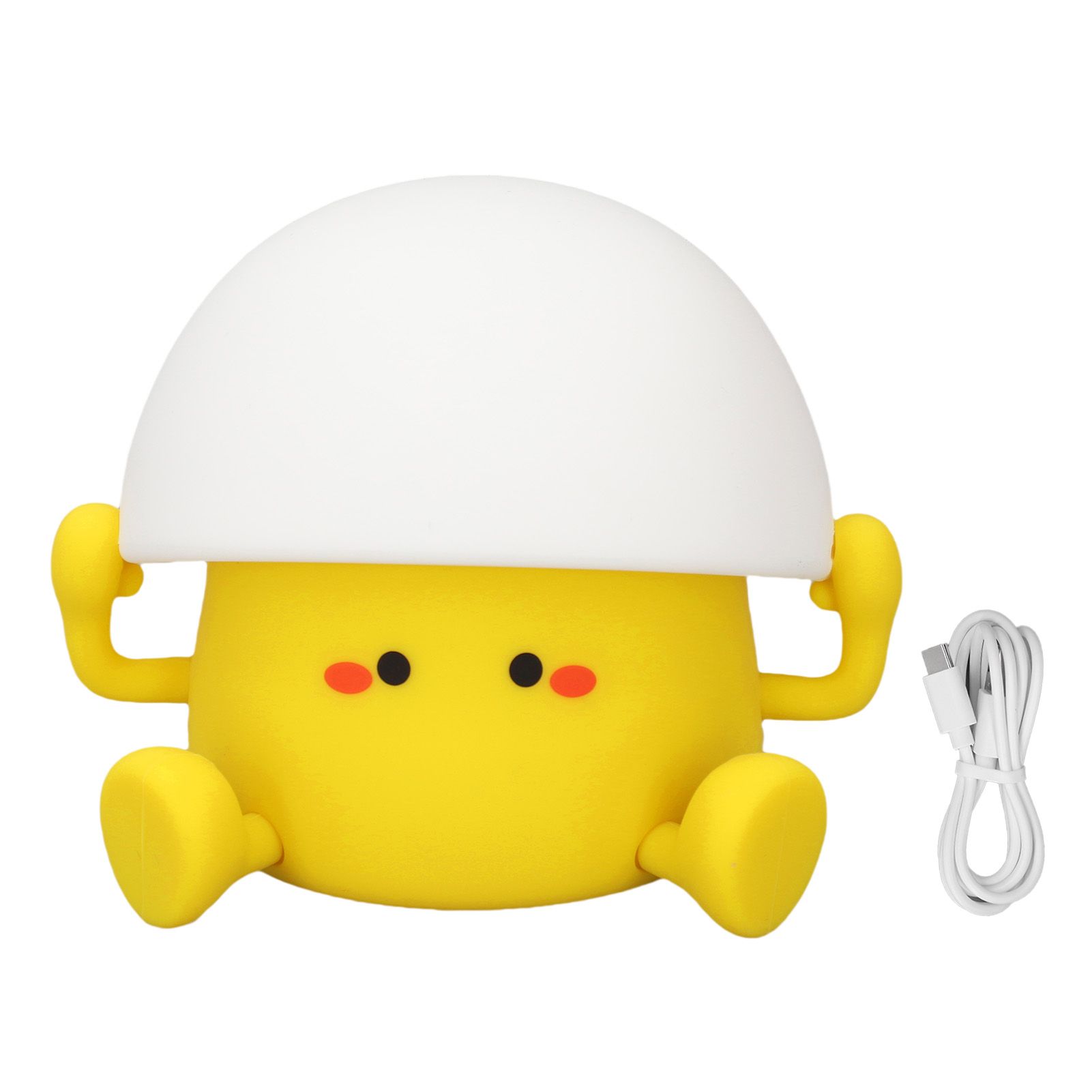 Silicone Egg Night Lamp Cute Shape Cartoon Rechargeable Sleeping Feeding Light view 3