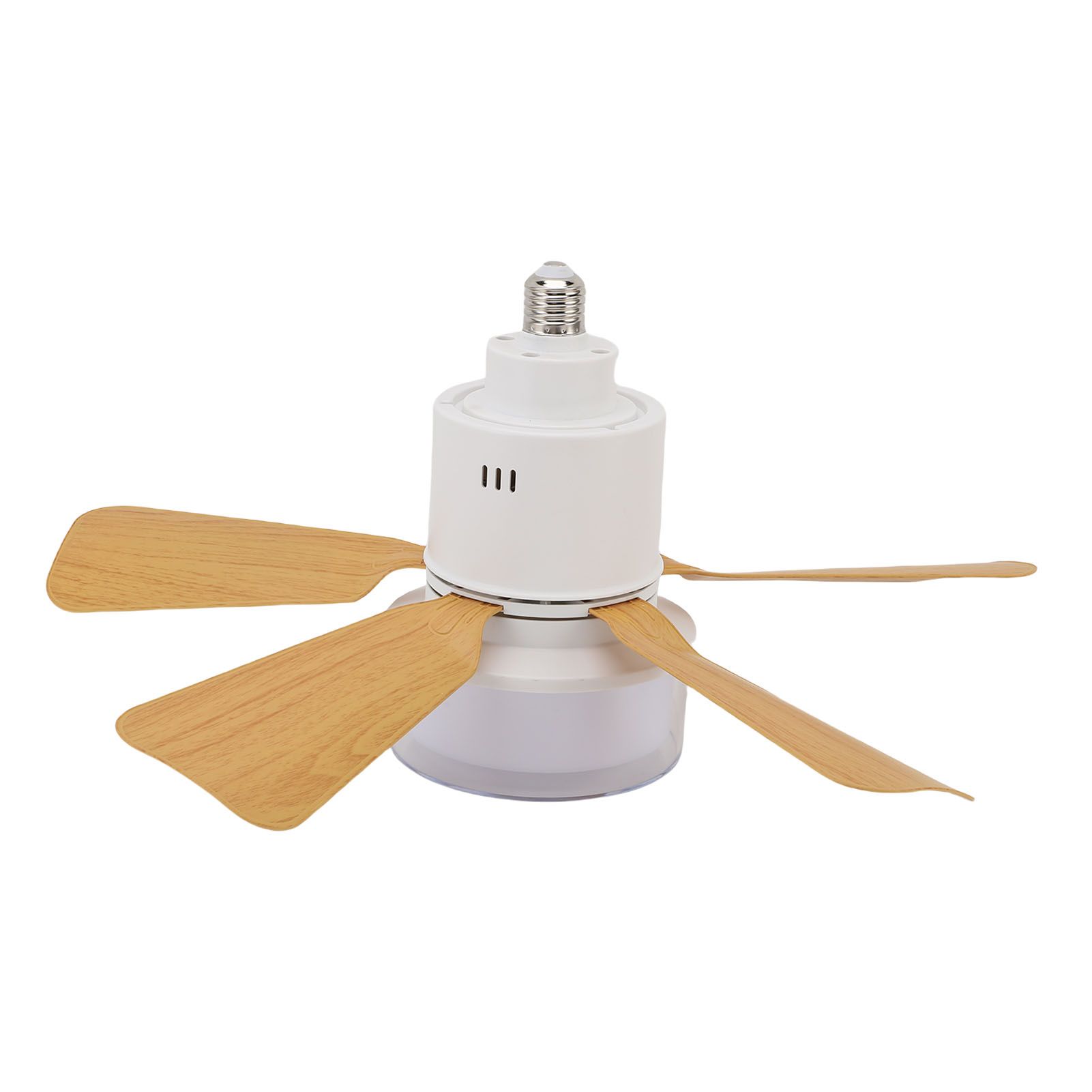 Socket Ceiling Fan Light with Remote Dimmable Small Ceiling Fan 3 Colors Easy