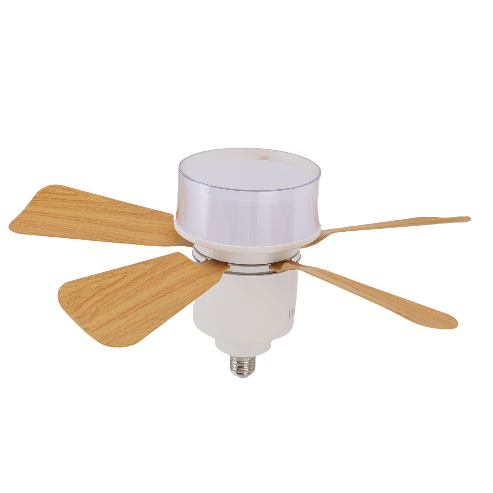 Socket Ceiling Fan Light with Remote Dimmable Small Ceiling Fan 3 Colors Easy view 12