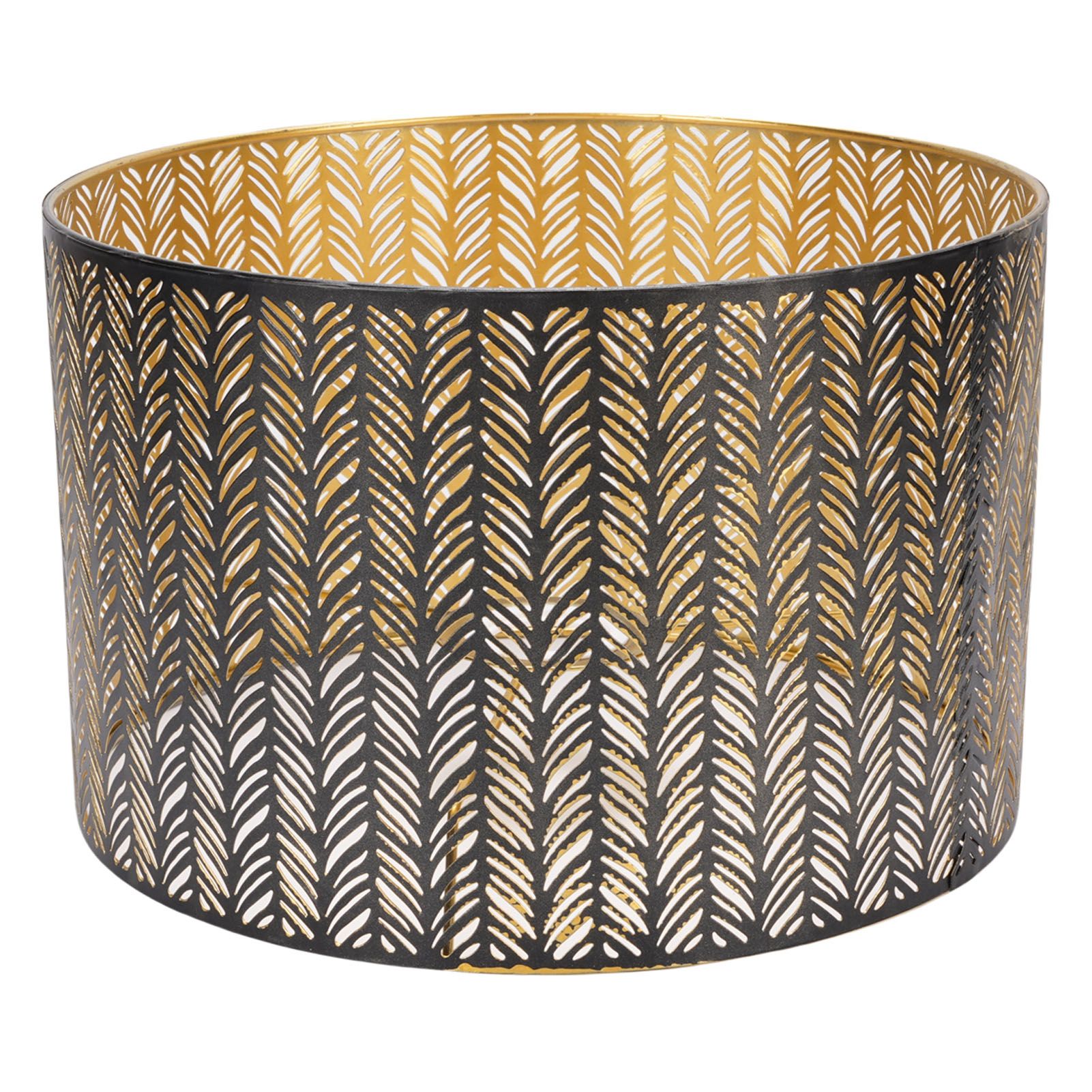 Metal Lampshade E14 E27 Iron Cylinder Shape Hollow Out Leaf Decorative Lamp view 6