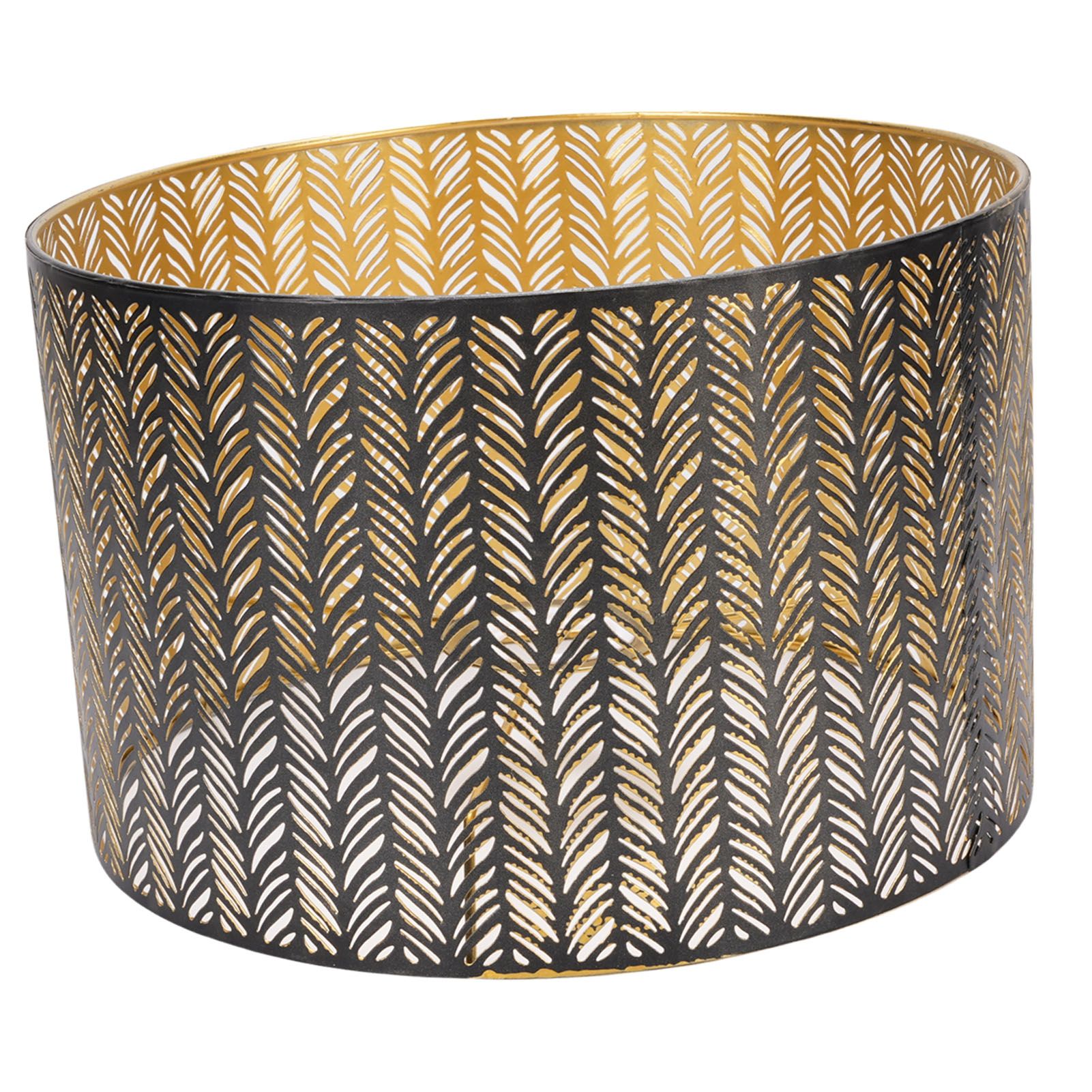 Metal Lampshade E14 E27 Iron Cylinder Shape Hollow Out Leaf Decorative Lamp view 10