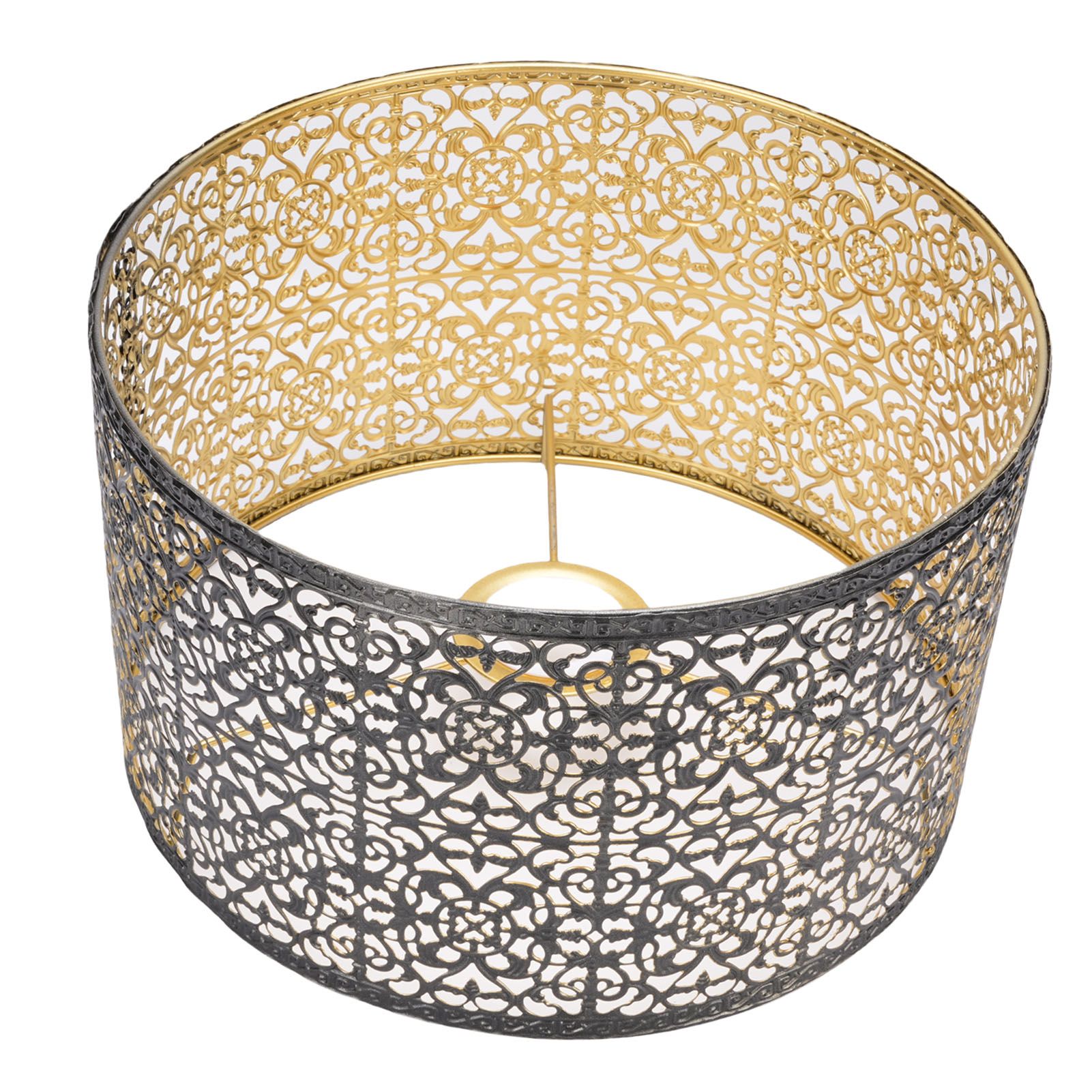 Metal Lampshade E14 E27 Iron Hollow Out Modern Decorative Cylinder Lamp Shade view 10