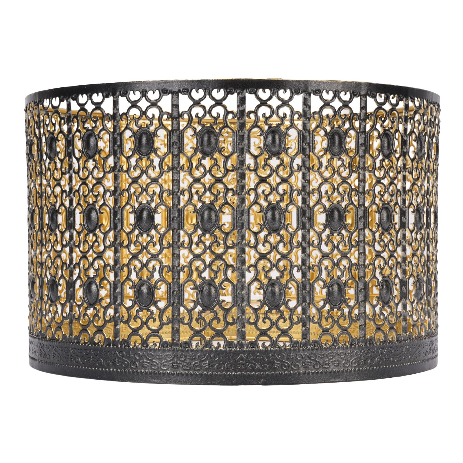 Metal Lamp Shade High Light Transmittance Modern Decorative Hollow Iron view 3