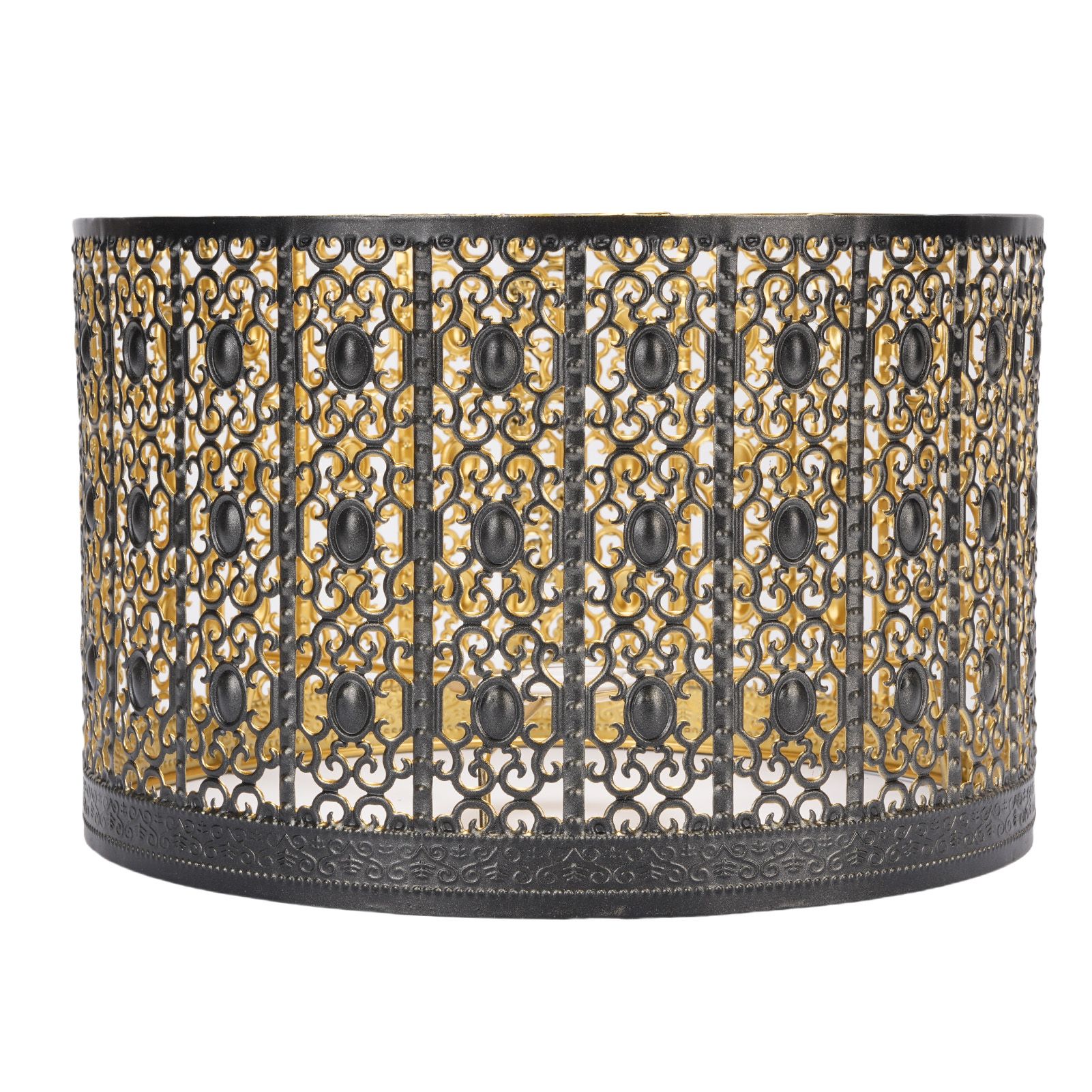 Metal Lamp Shade High Light Transmittance Modern Decorative Hollow Iron view 12