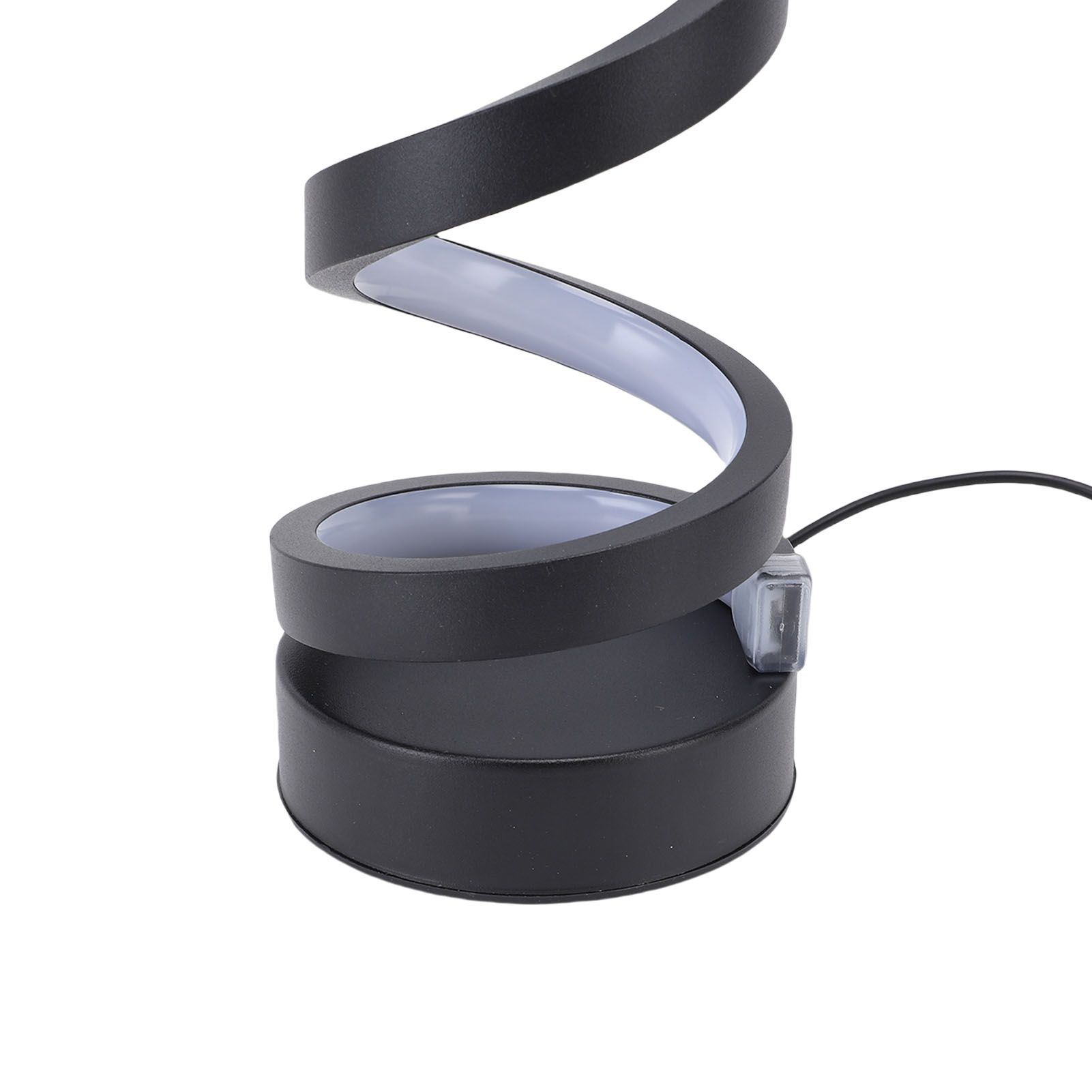Spiral Table Lamp Aluminum 3 Colors Dimmable Decorative LED Bedside Lamp for view 2