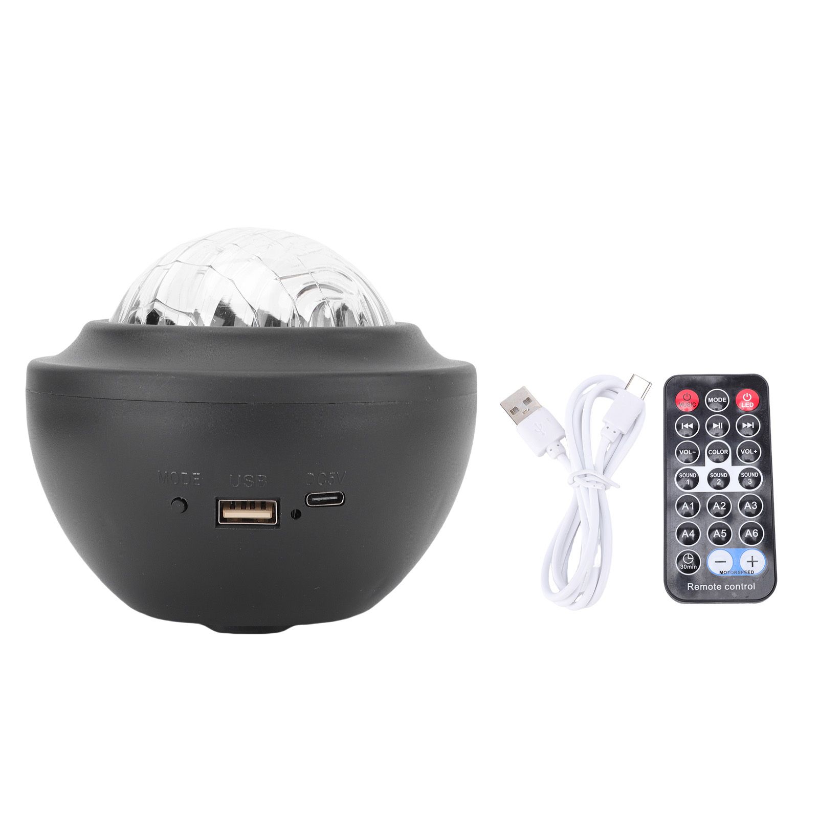 Night Light Projector Bluetooth Speaker Music Projection Lamp for Gaming Room view 3