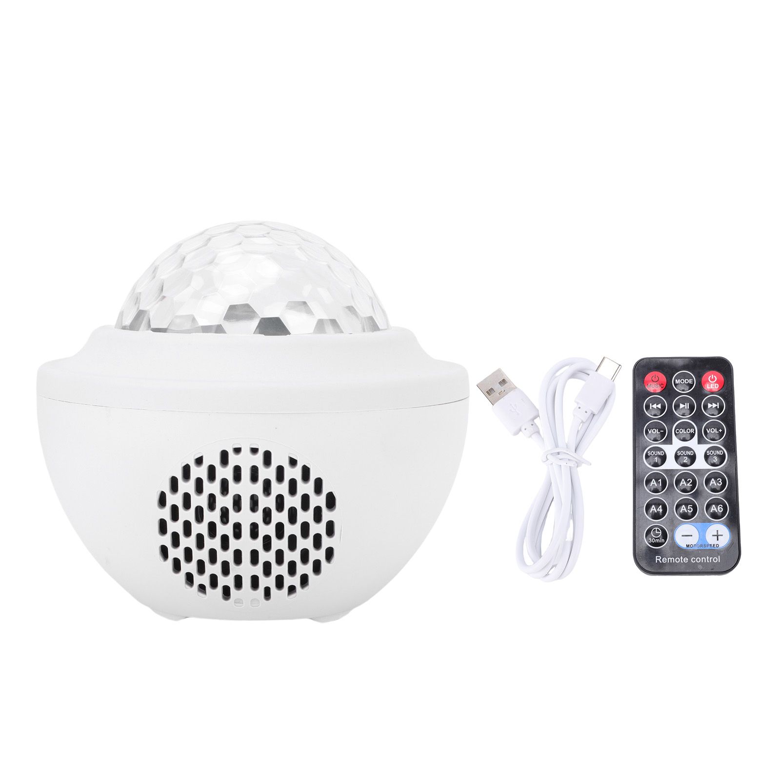 Night Light Projector Bluetooth Speaker Music Projection Lamp for Gaming Room view 3
