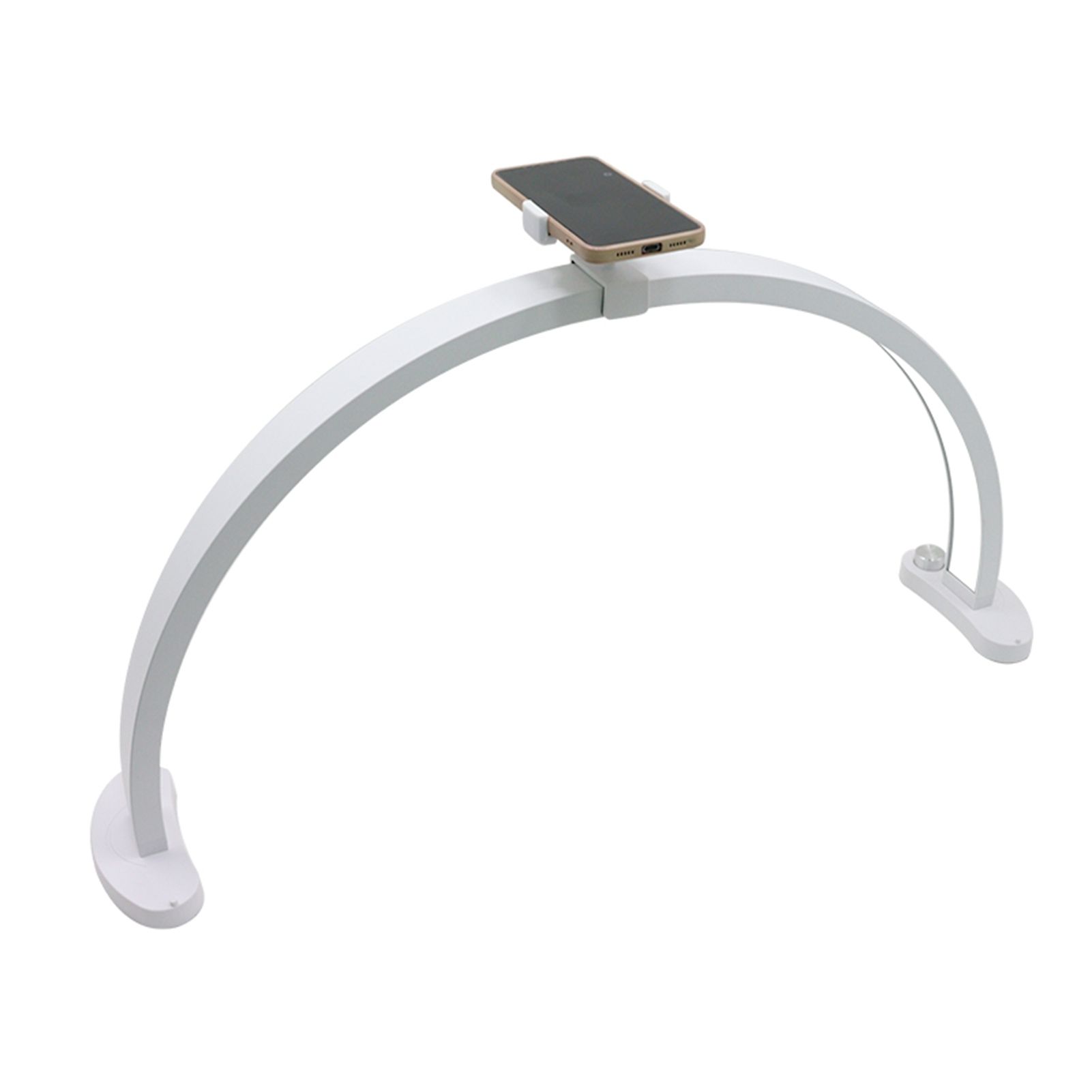 Half Moon Nail Desk Lamp with Phone Holder 28in 40W LED Arch Nail Tech Light view 3