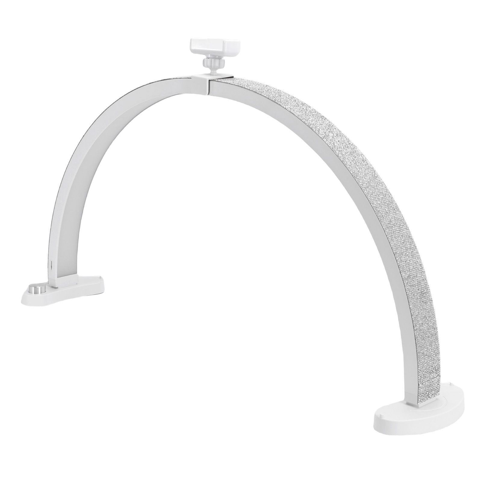 28 Inch LED Nail Table Lamp with Phone Stand Rhinestone Decor Foldable Arch view 4