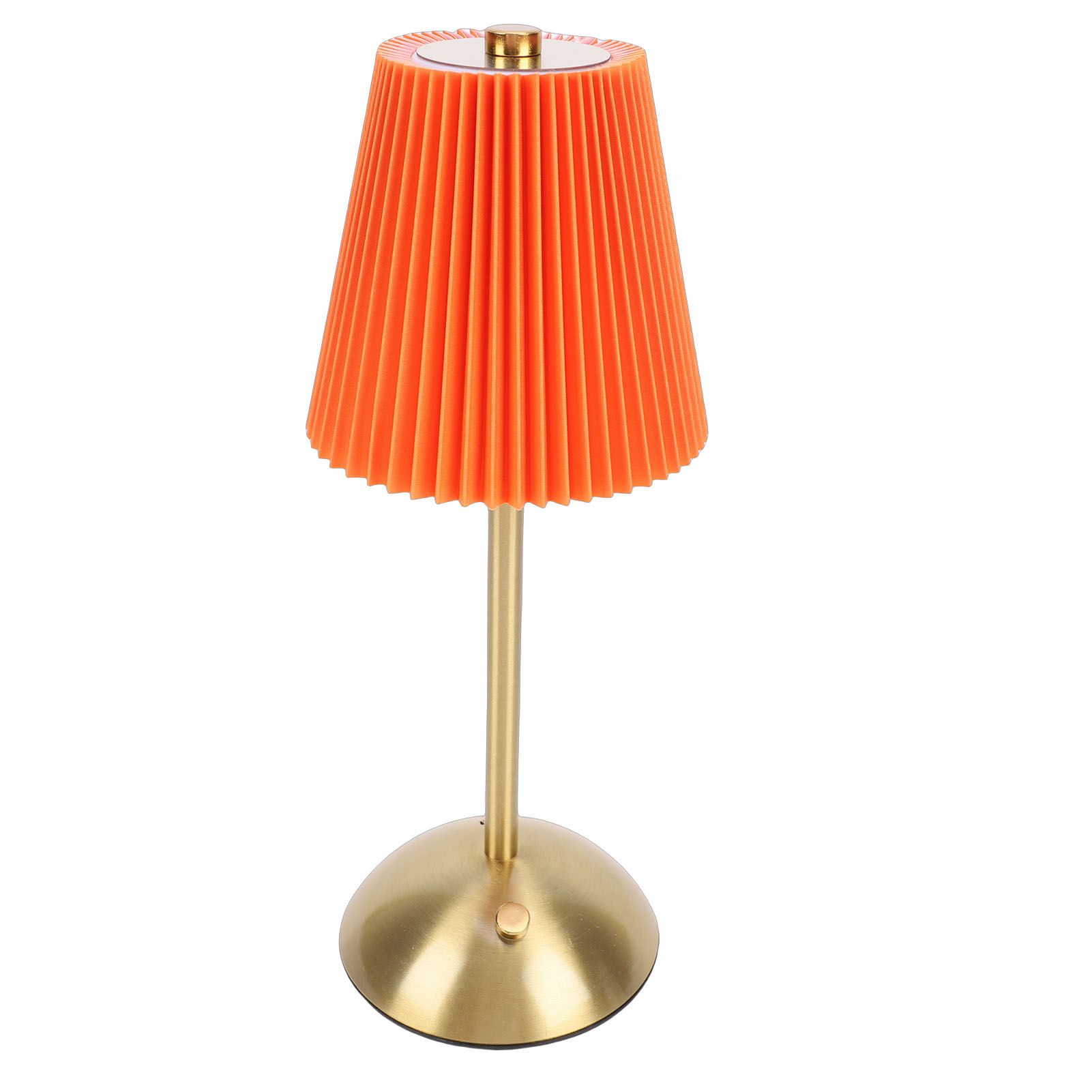 Small Pleated Table Lamp Iron Fabric Soft Lighting Bedside Nightstand Desk view 12