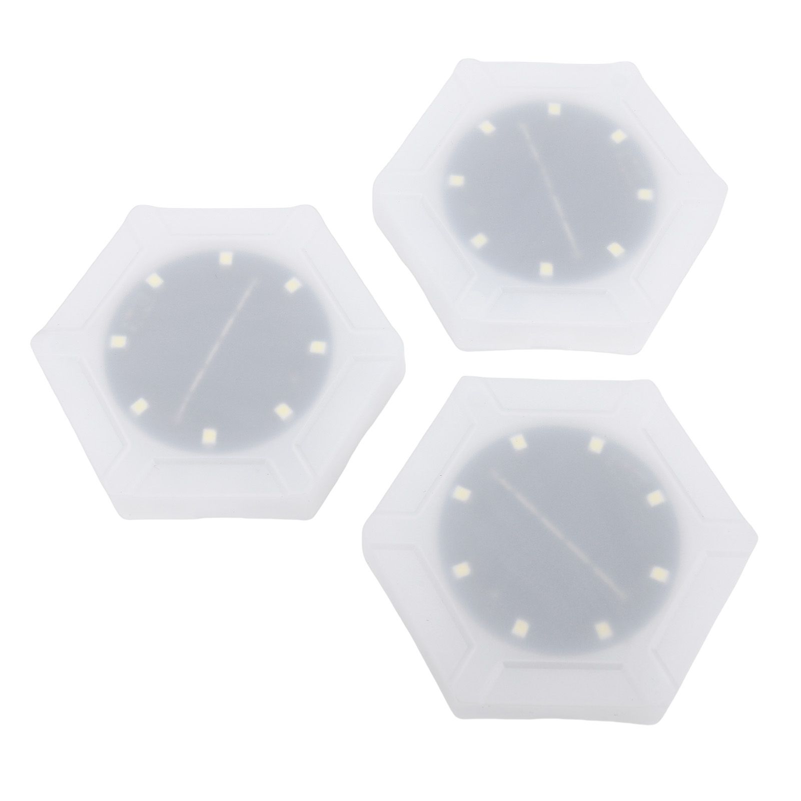 6pcs Hexagon Wall Lights Cordless Light Sensor Rain Proof Solar Powered LED view 11