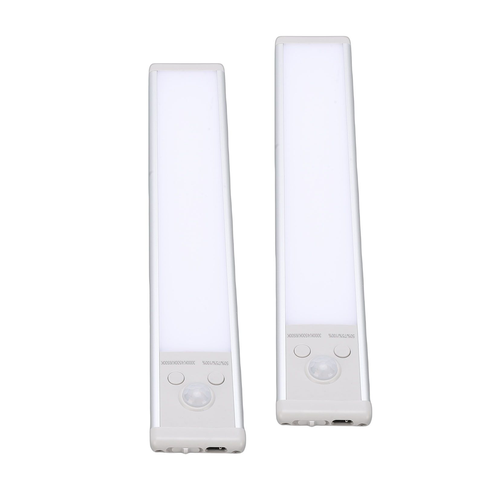 2PCS Under Cabinet Light Motion Sensor Cordless Magnetic Rechargeable LED