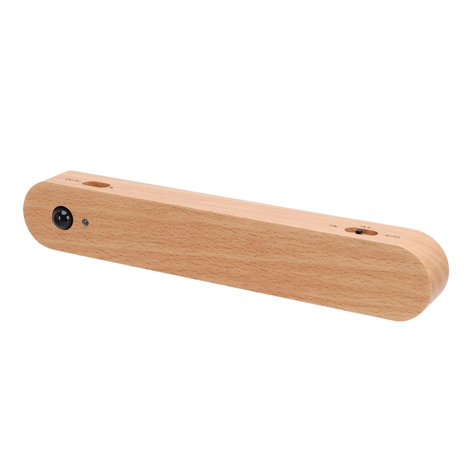 Motion Sensor Light Wooden Wall Mounted Rechargeable Portable LED Night Light view 6