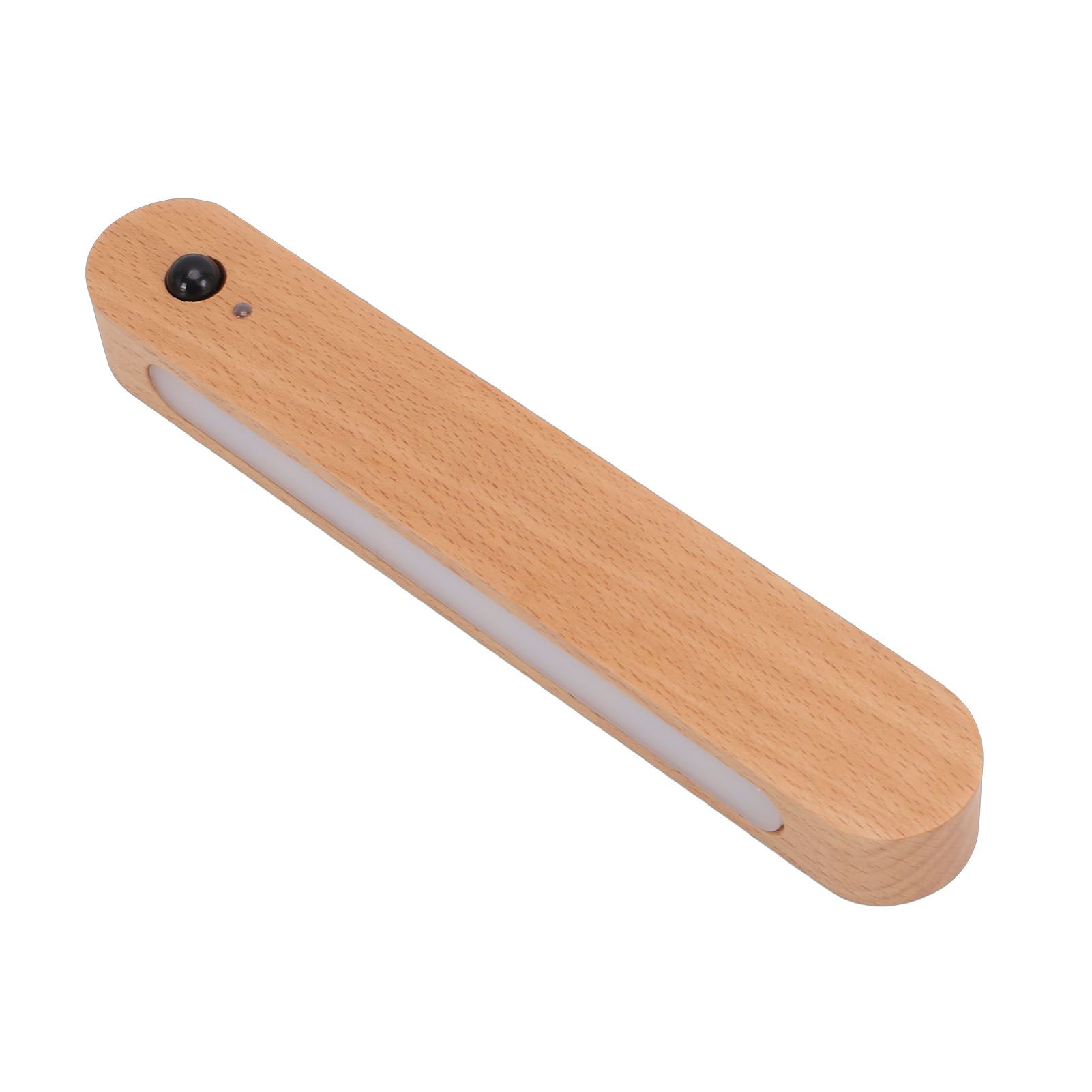Motion Sensor Light Wooden Wall Mounted Rechargeable Portable LED Night Light view 11
