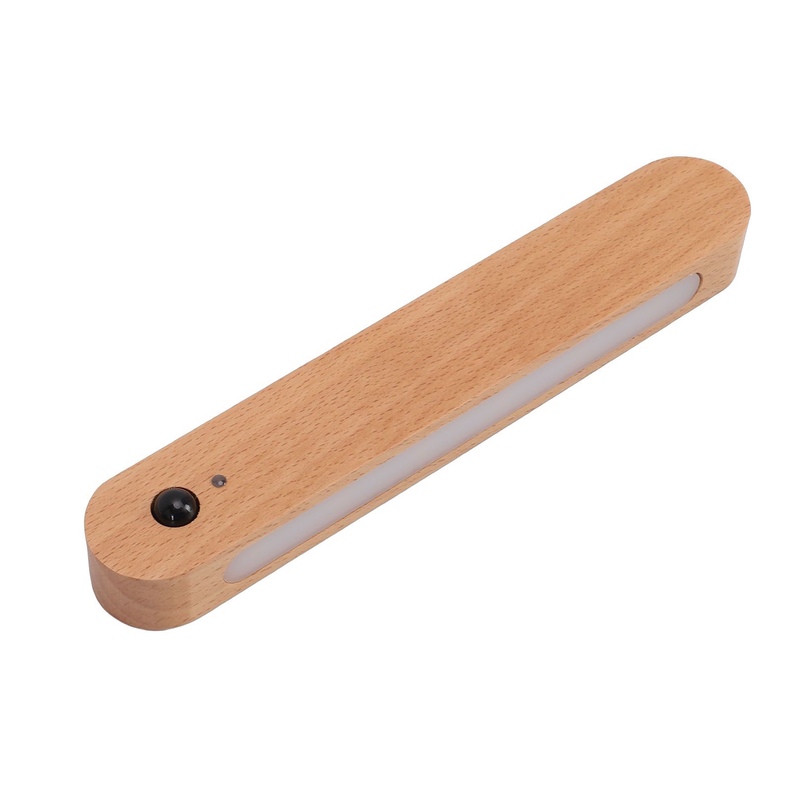 Motion Sensor Light Wooden Wall Mounted Rechargeable Portable LED Night Light view 12
