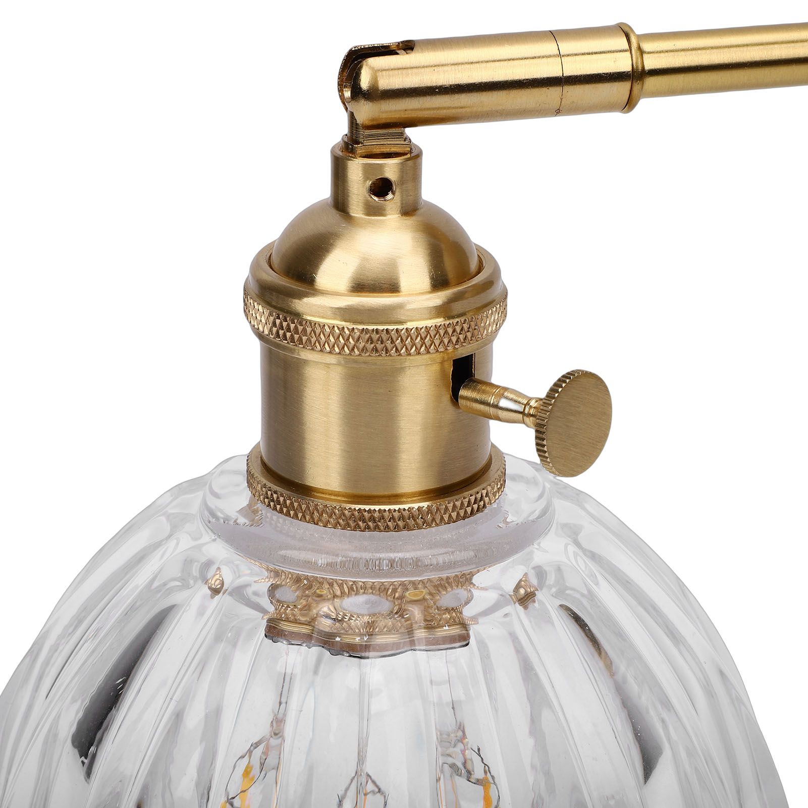 Wall Sconce Glass Lampshade Minimalist Aluminum Alloy Vintage Wall Lamp for view 2