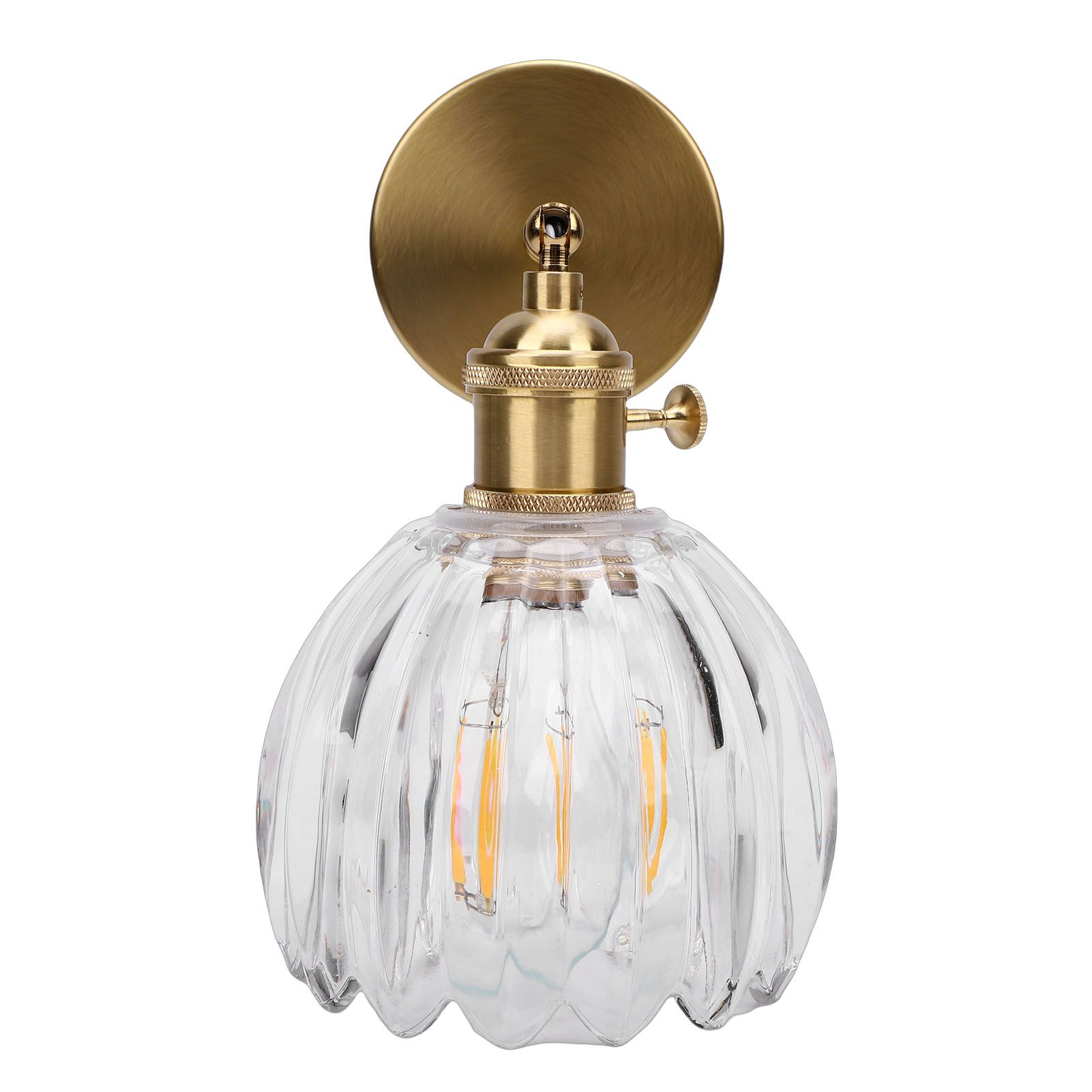 Wall Sconce Glass Lampshade Minimalist Aluminum Alloy Vintage Wall Lamp for view 12