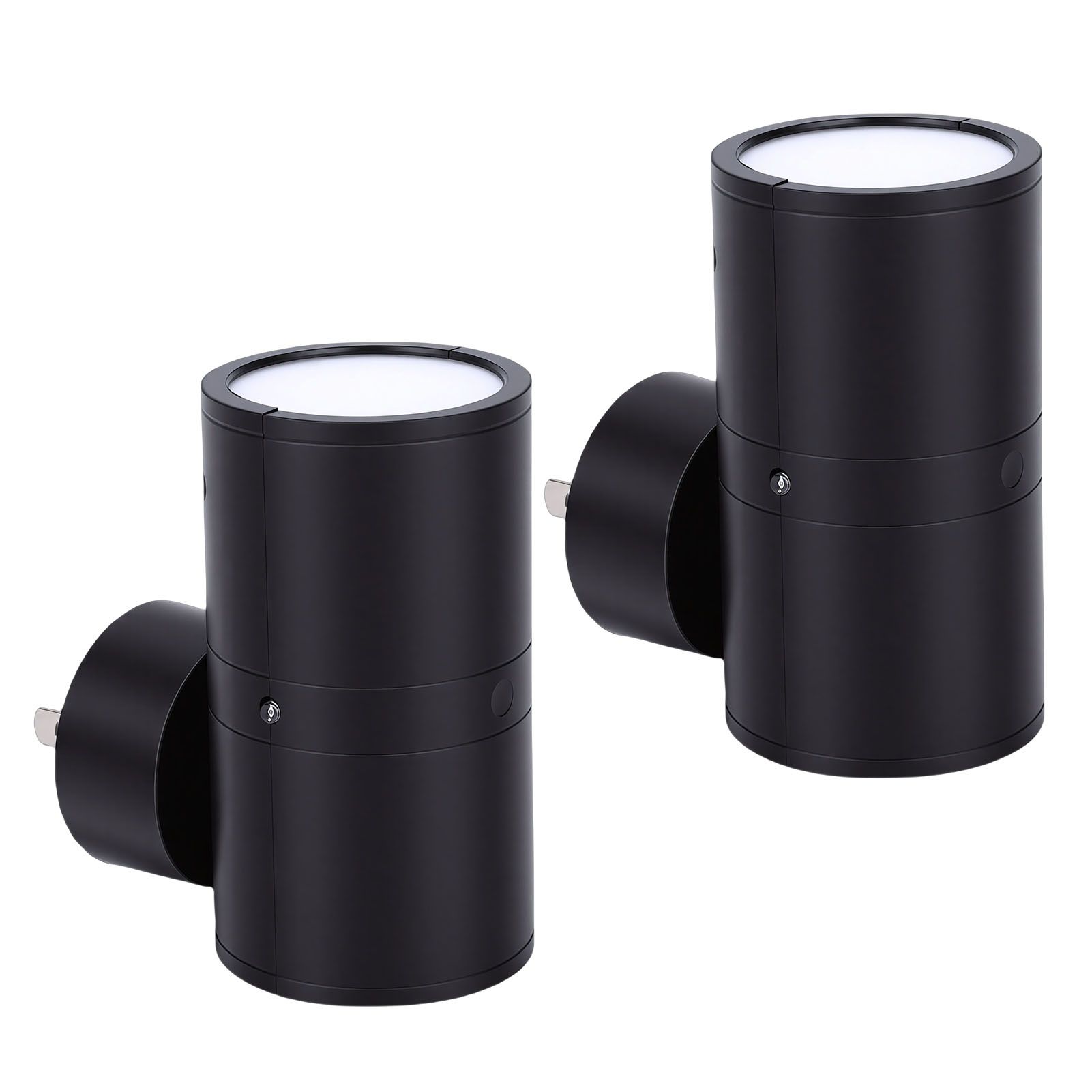 2 Pcs LED Night Light Plug In 3 Color Dusk To Dawn Sensor Wall Outlet Light
