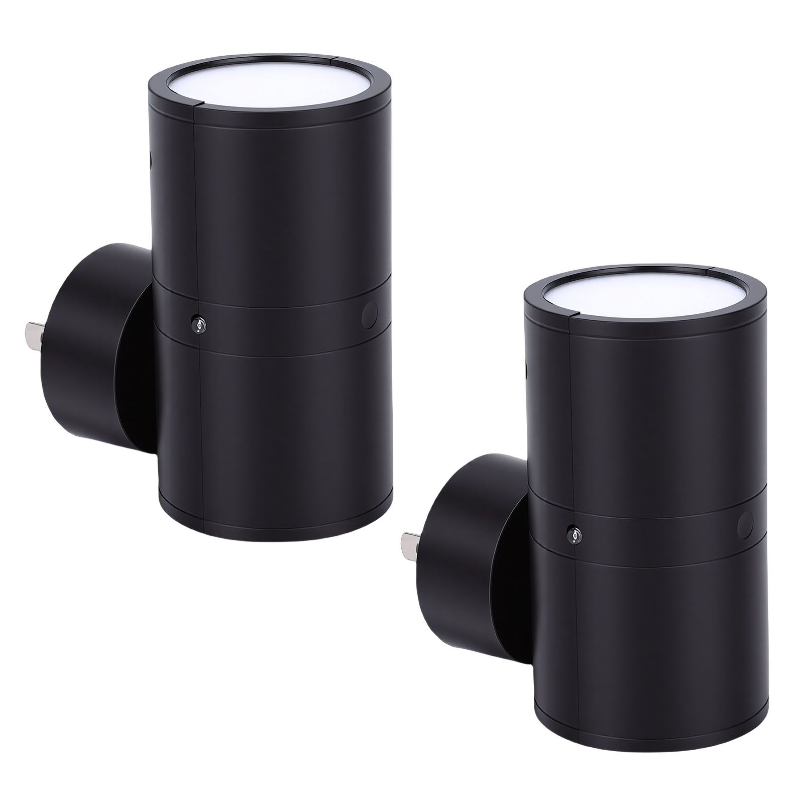 2 Pcs LED Night Light Plug In 3 Color Dusk To Dawn Sensor Wall Outlet Light view 4