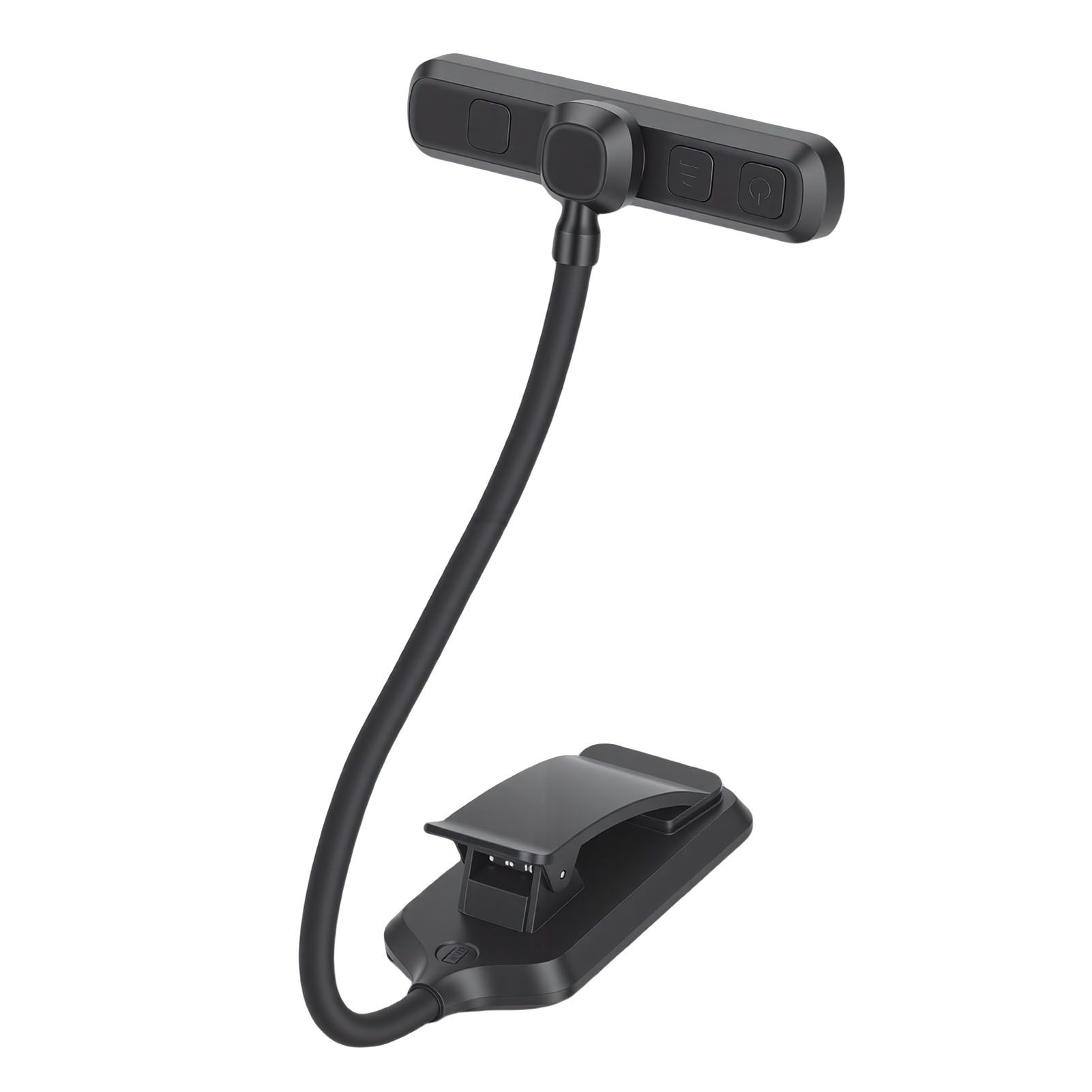 LED Rechargeable Book Light Silicone 3 Color Stepless Dimming Clip On Lamp view 7