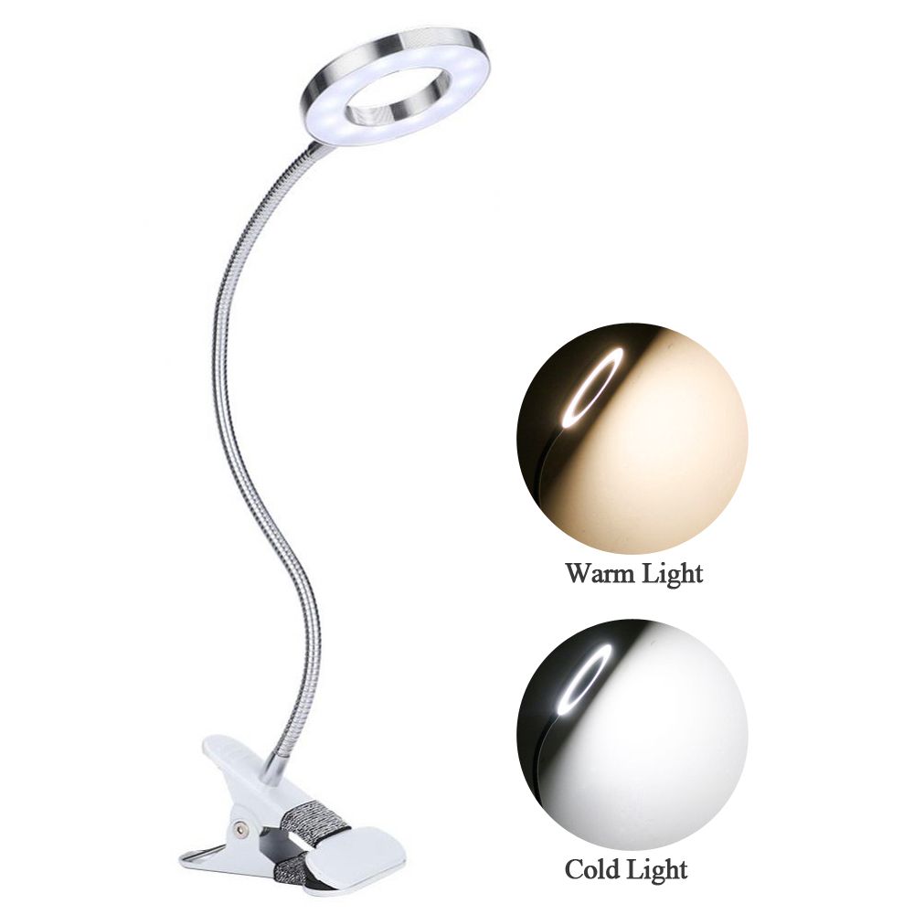 Clip-on Desk Lamp USB Table Lamp Eye Protection LED Light Bendable Flexible view 3