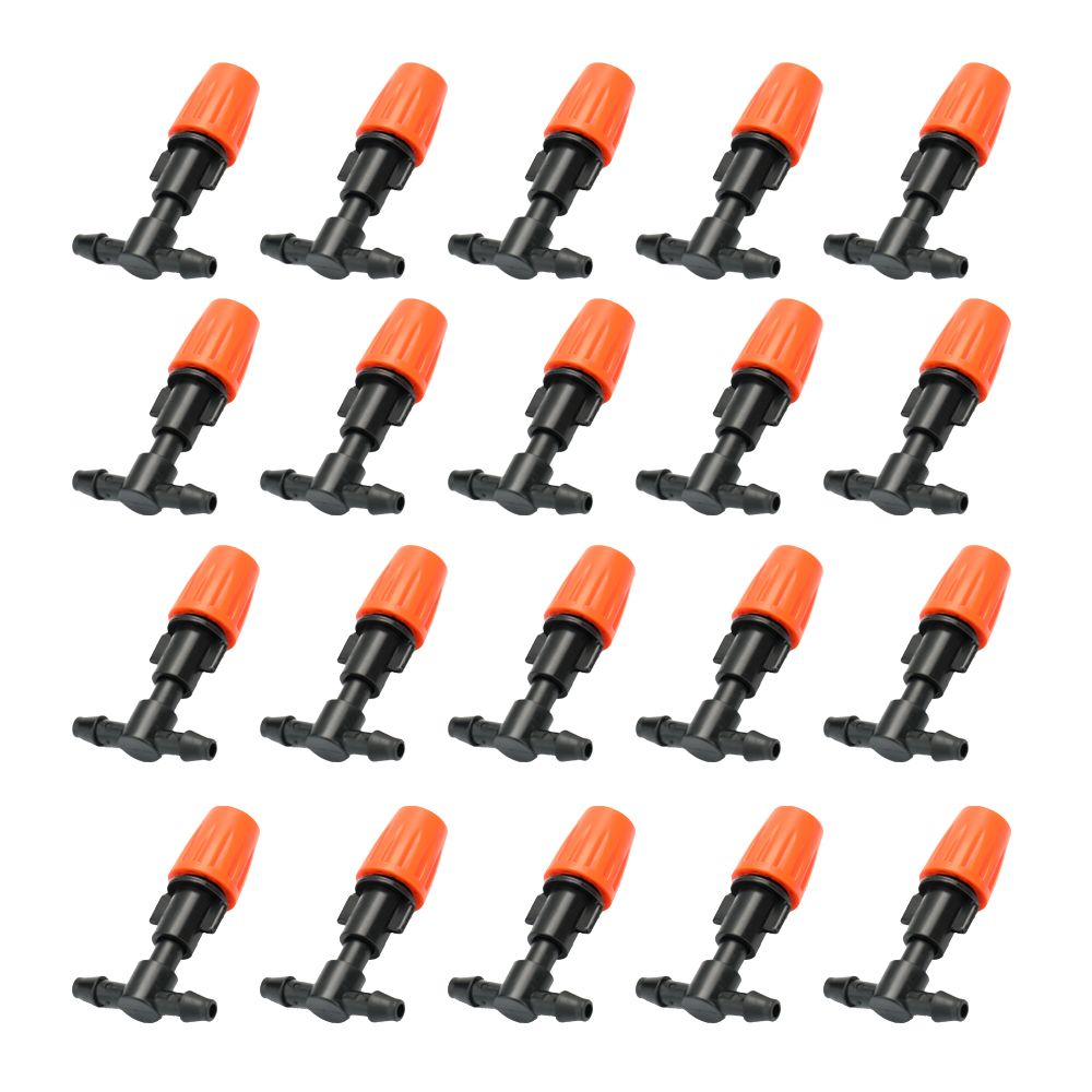 20pcs Small Size Plastic Adjustable Sprayer Nozzles Suits Garden Water Cooling view 2
