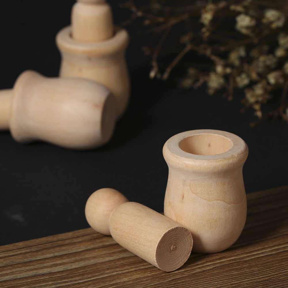 10Pcs People Nesting Set Wooden Peg Dolls Unfinished Crafts DIY Paint Stain
