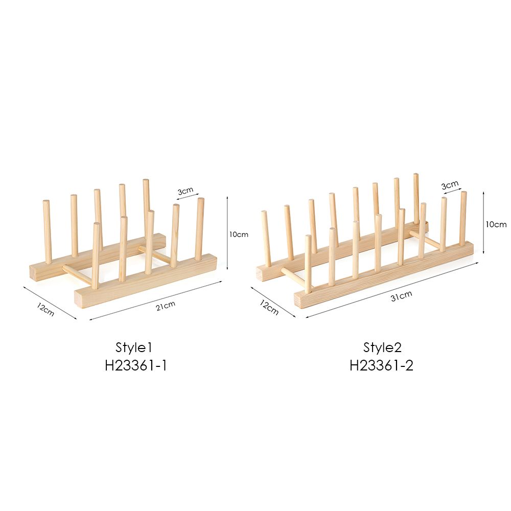 Multi-purpose Wooden Dish Rack Dishes Drying Drainer Storage Stand Holder