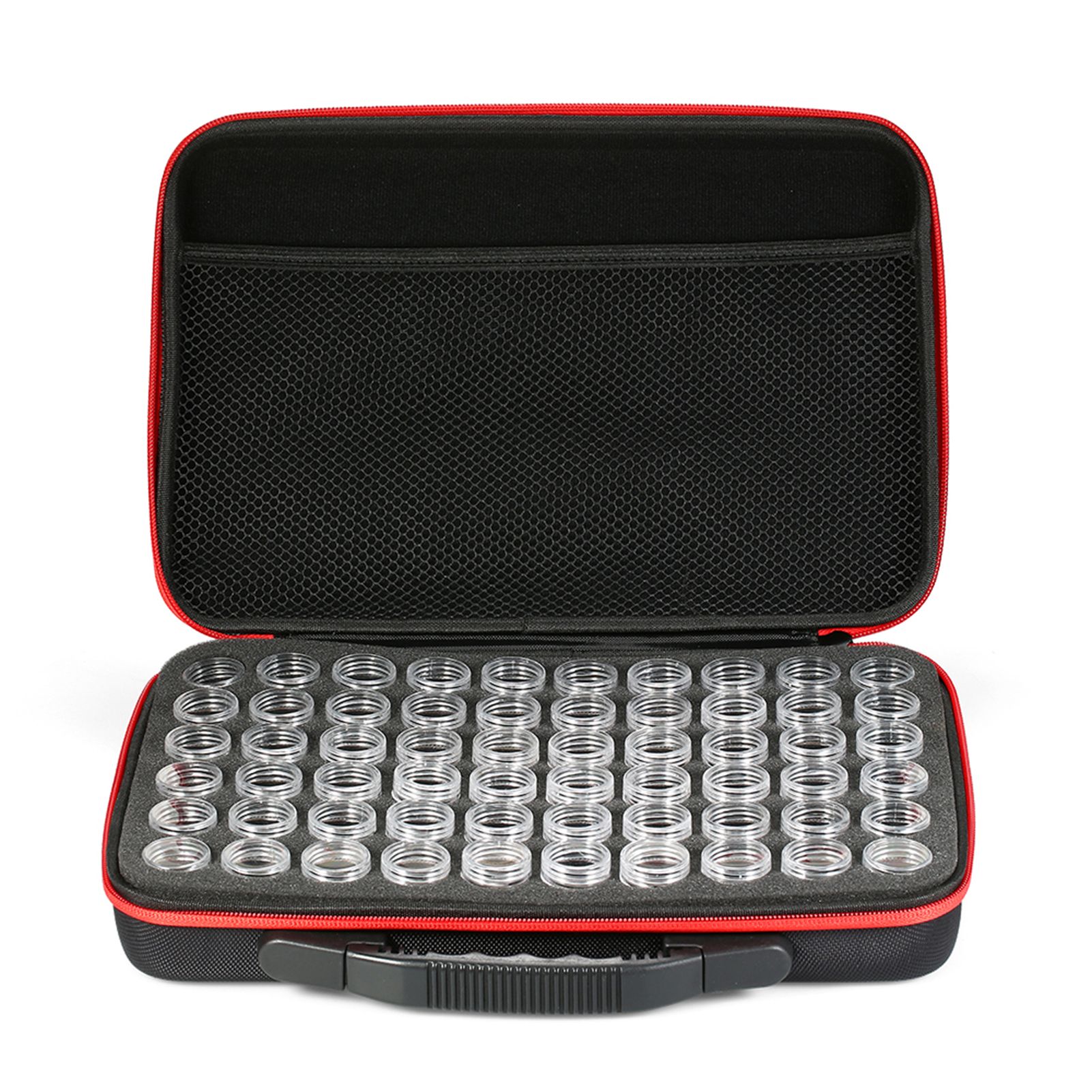 60-Bottles Diamond Painting Box Shockproof Drop-proof Double-Zipper Closure view 2