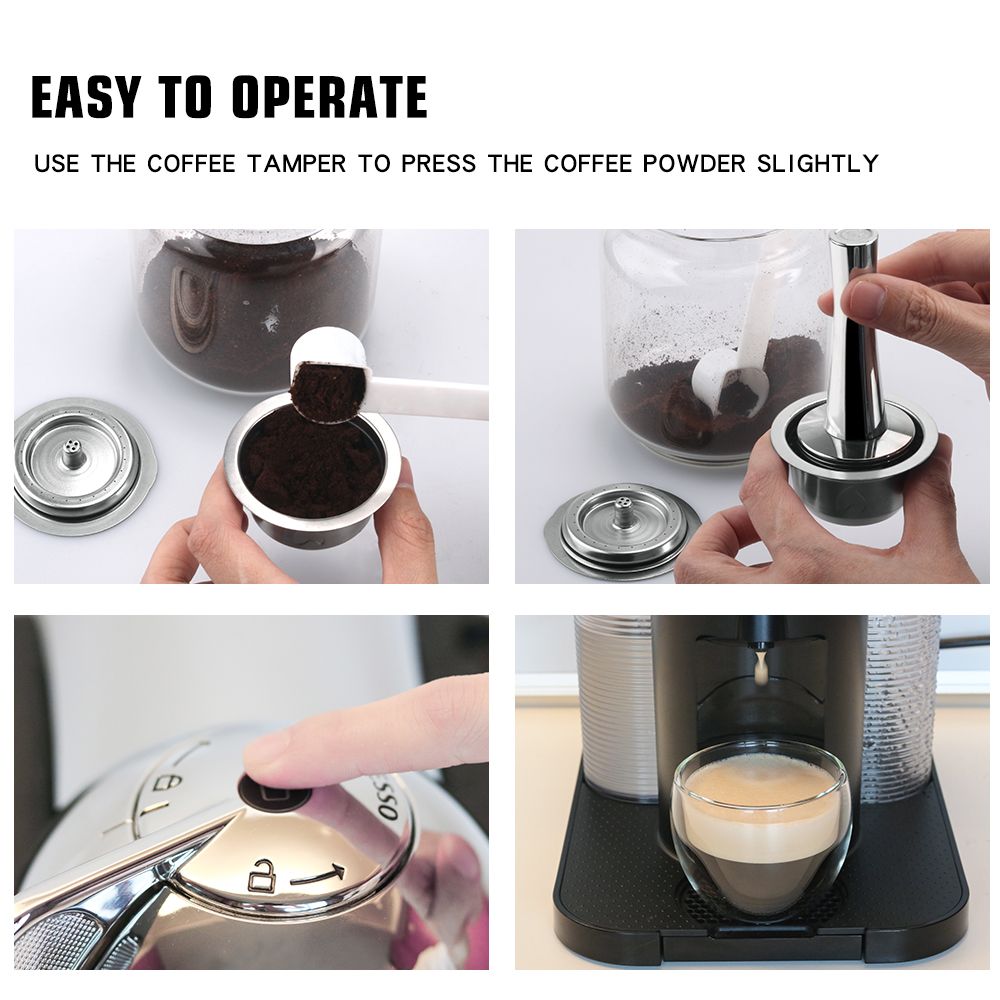 41MM Diameter Espresso Coffee Tamper Stainless Steel Coffee Powder Hammer — image 1