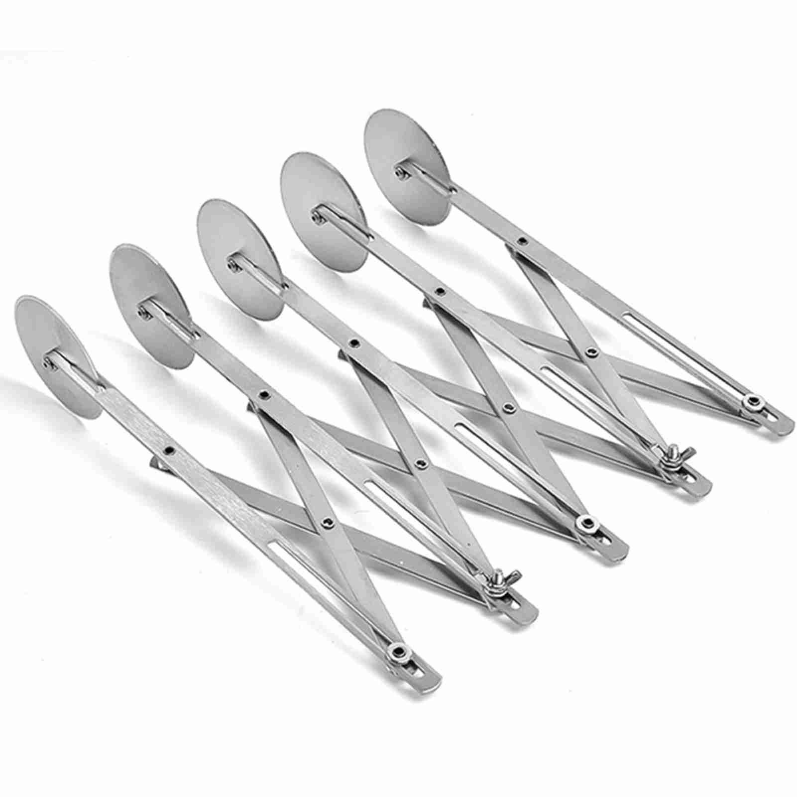 5 Wheel Stainless Steel Pizza Knife Wheel Knife Cutter Adjustable Dough — image 1