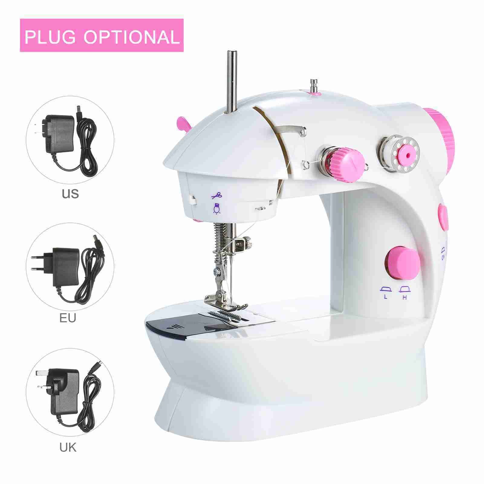 Mini Sewing Machine 2 Speeds Adjustable Household Portable Electric Sewing