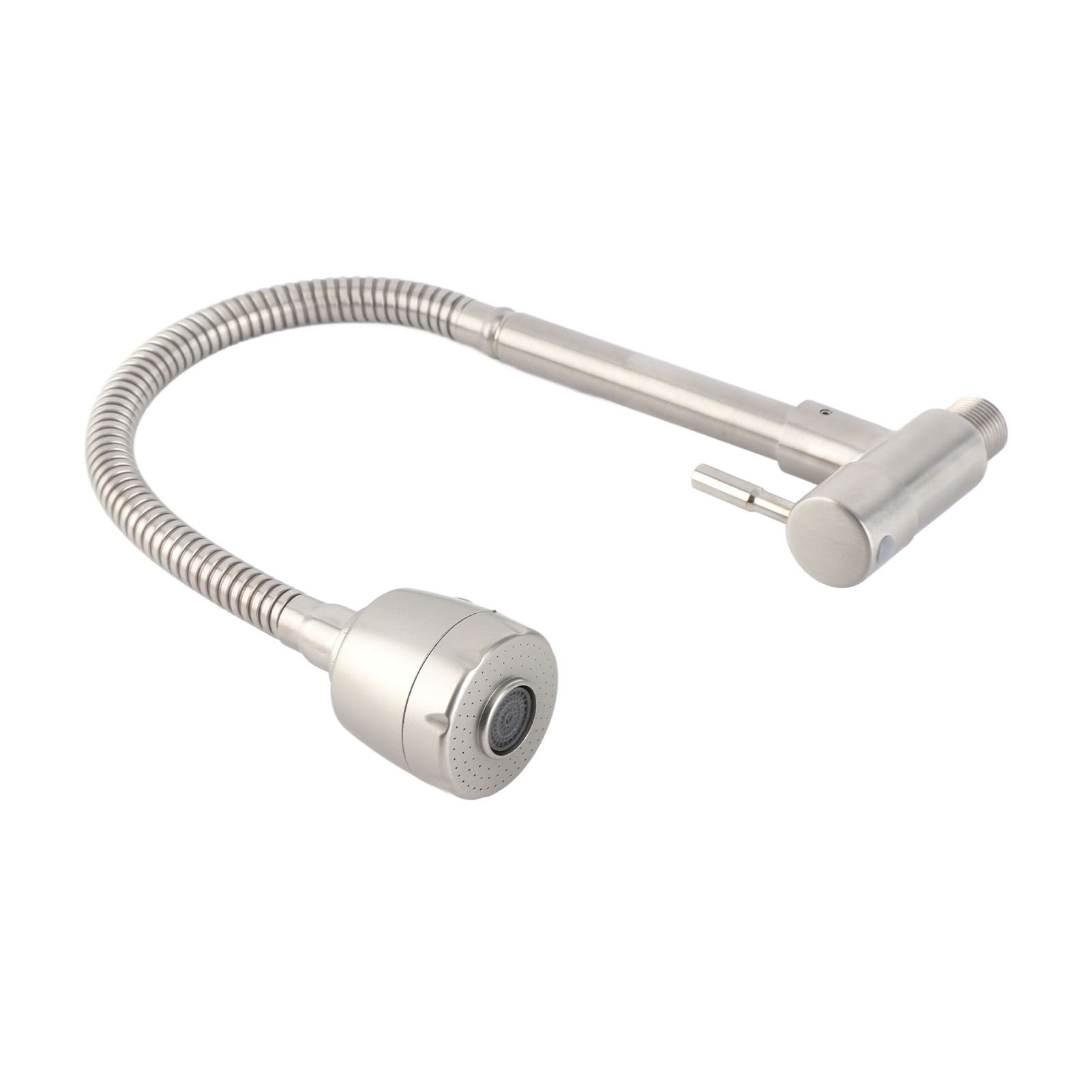 Sink Faucet G1/2 In 360° Swivel Wall Mounted Stainless Steel Single Handle view 5