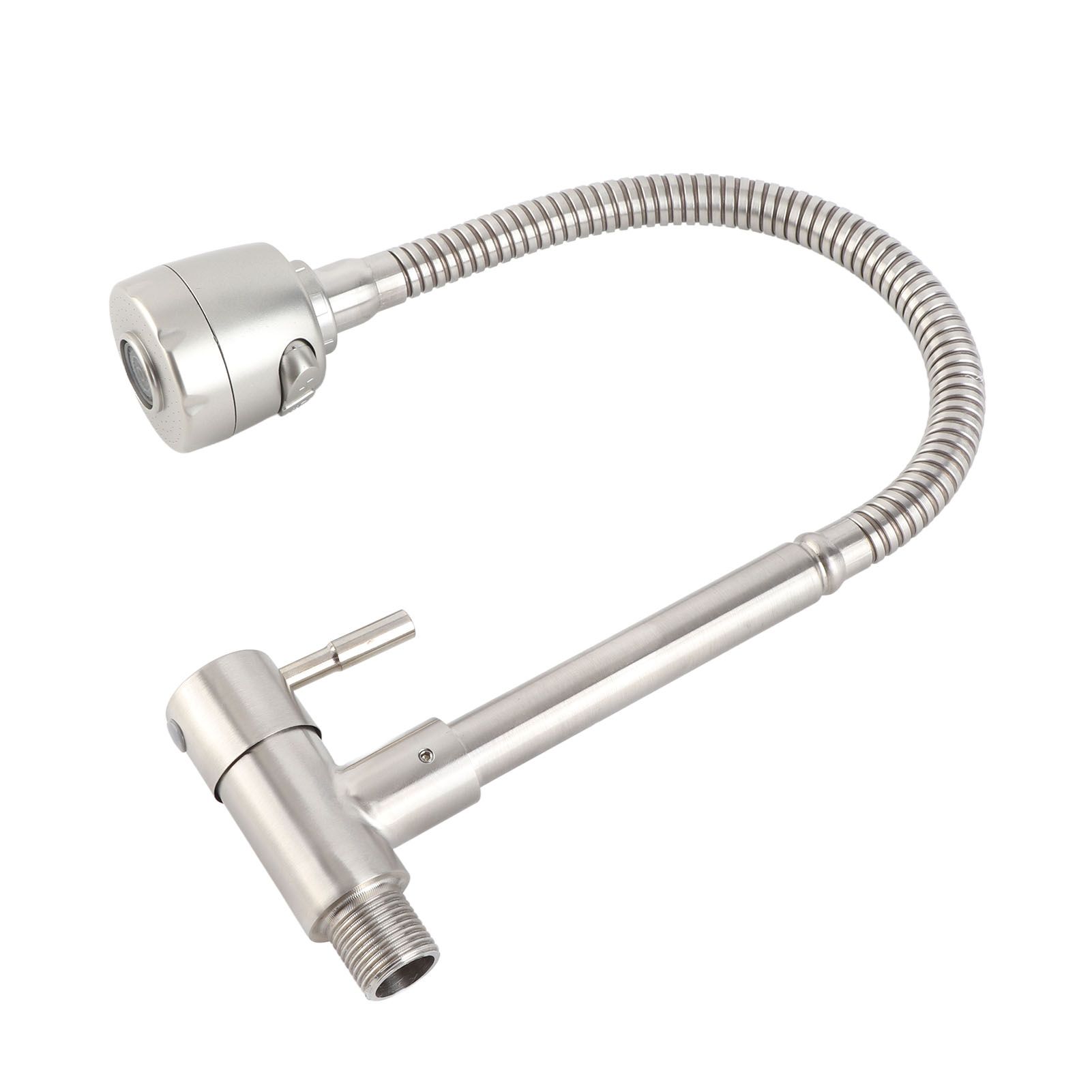 Sink Faucet G1/2 In 360° Swivel Wall Mounted Stainless Steel Single Handle view 10