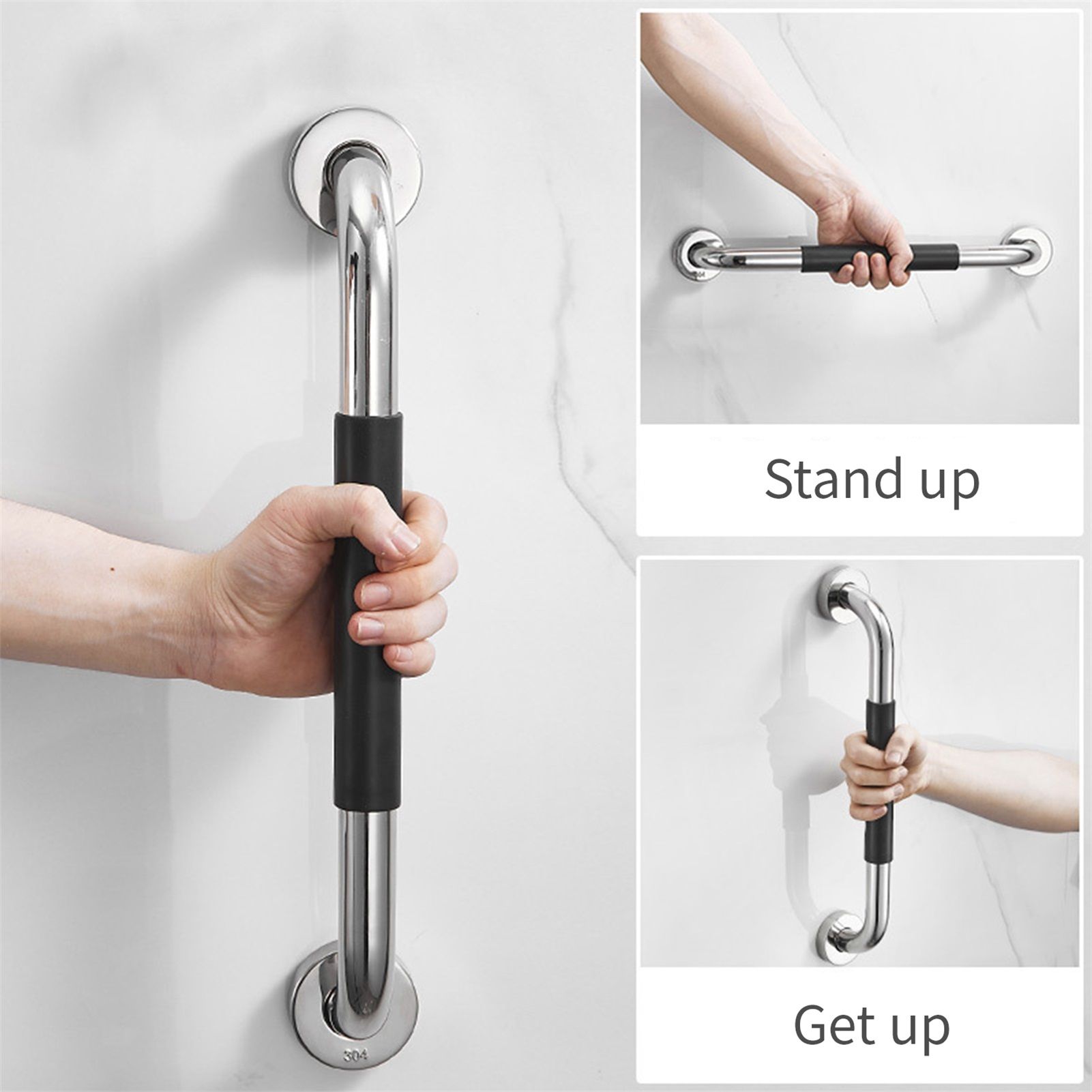 Bathroom Grab Bar Toilet Shower Bathtub Handicap Support Balance Grab Bar view 5
