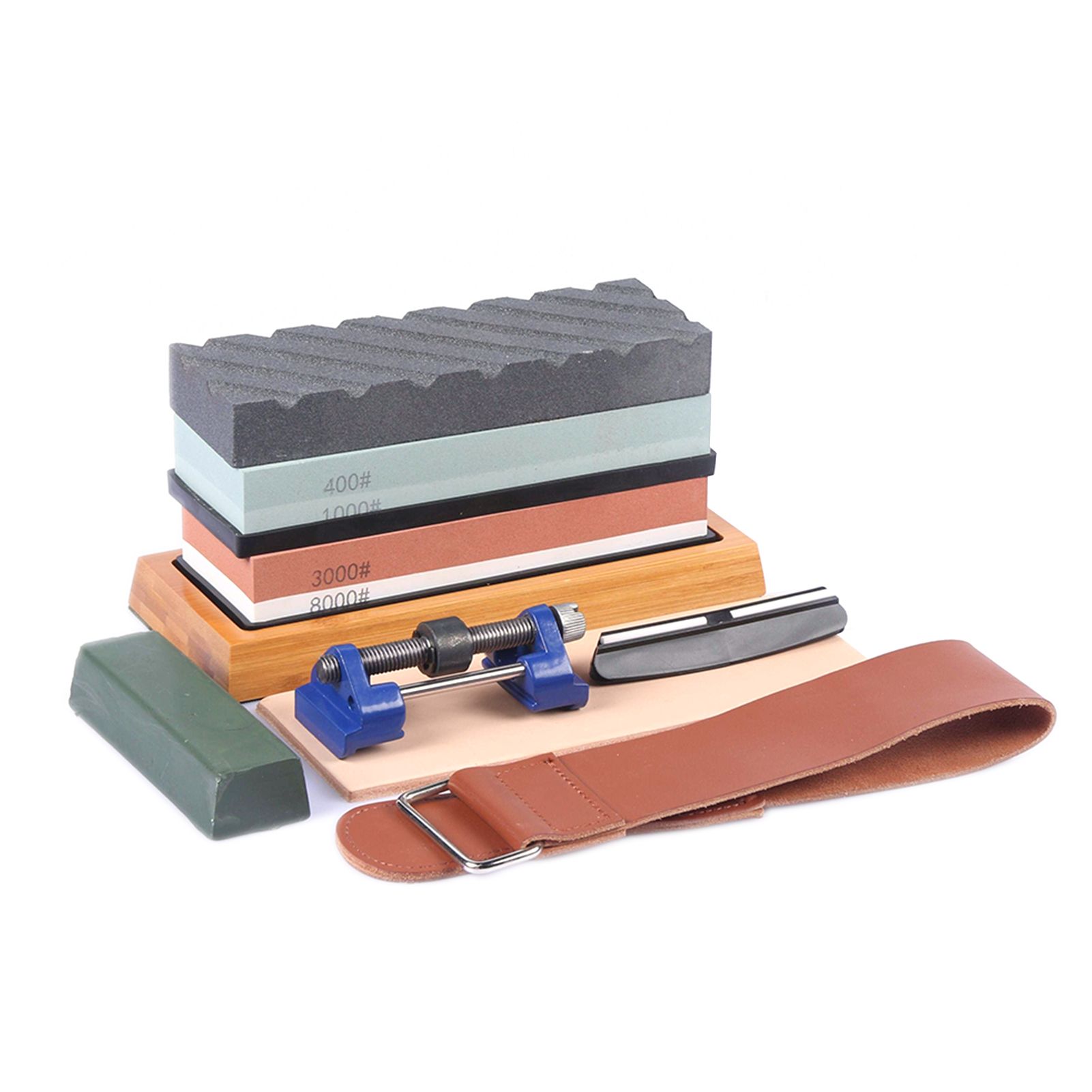400/1000 3000/80000 Grit White Corundum Whetstone Flattening Stone Angel Guide view 2