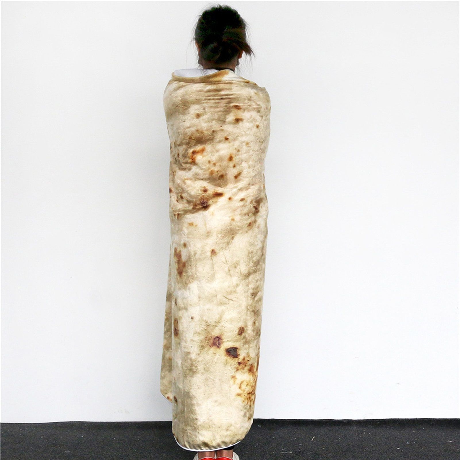 Burritos Tortilla Blanket Giant Round Beach Blanket Soft Comfortable Novelty view 5