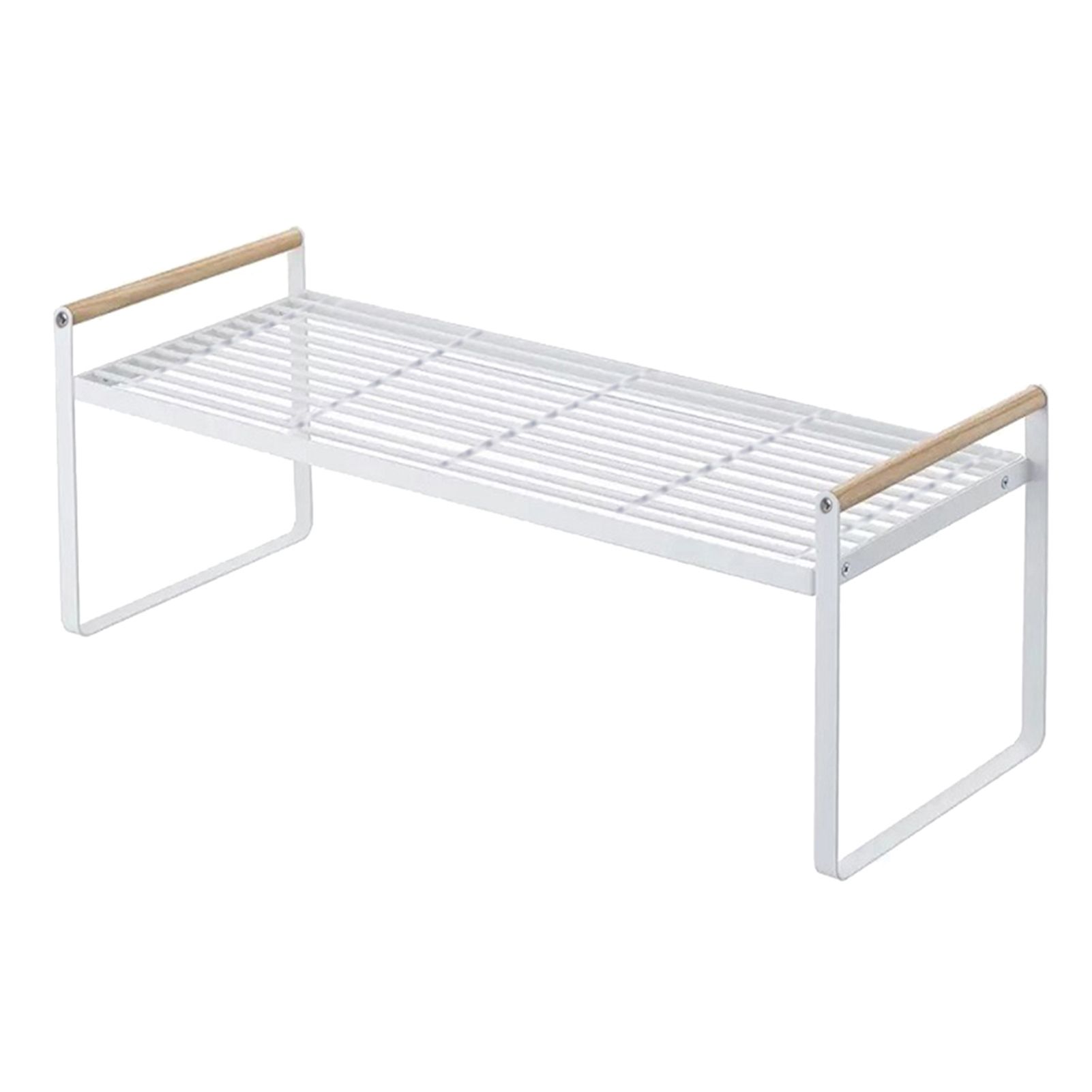 Storage Shelf Organizer Kitchen Cabinet and Counter Shelf Organizer Wooden view 4