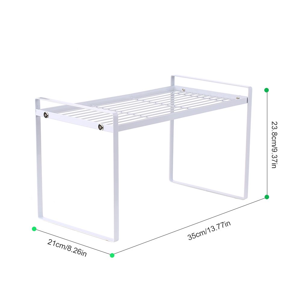Storage Shelf Organizer Kitchen Cabinet and Counter Shelf Organizer Heavy-Duty