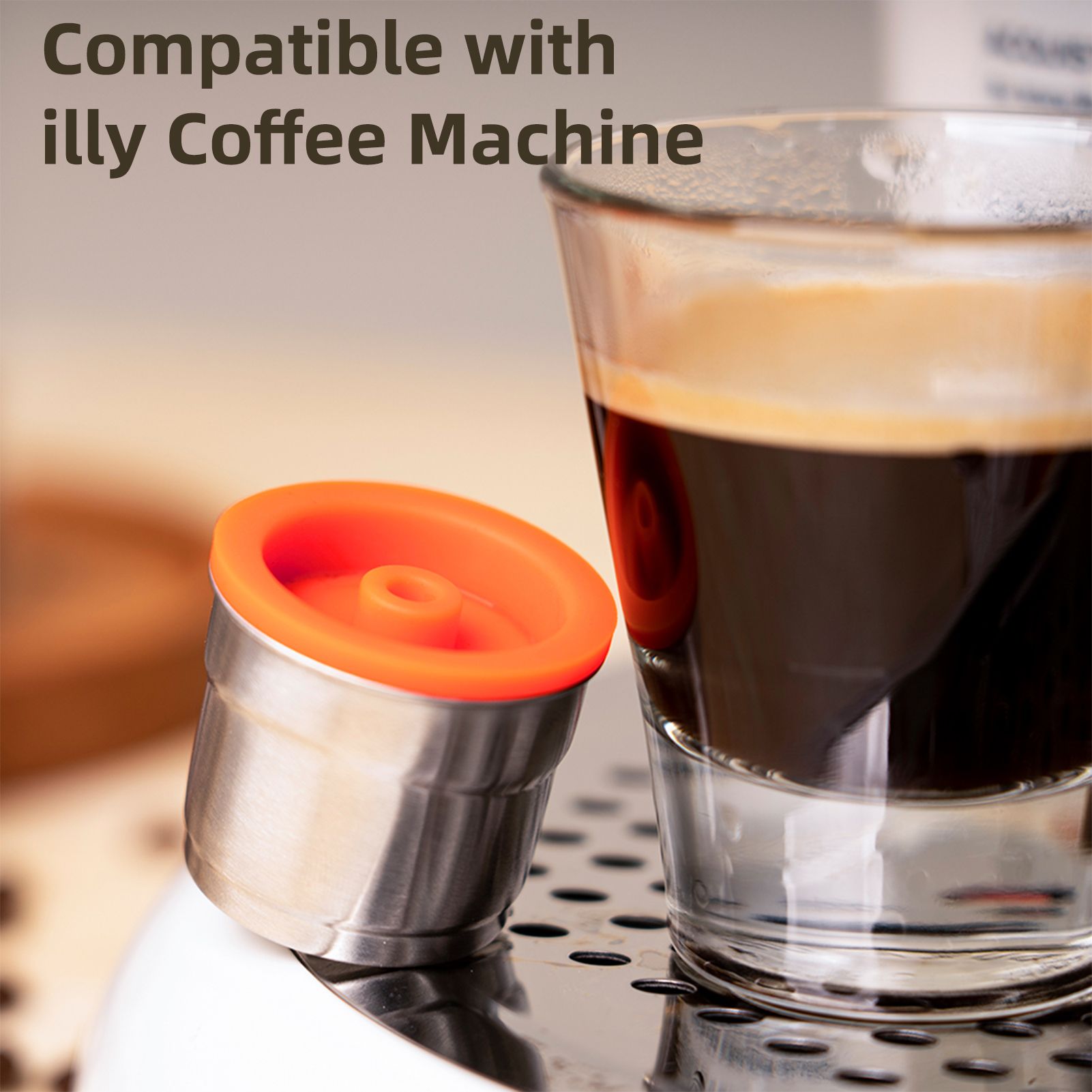 Stainless Steel Coffee Capsule Refillable Coffee Capsules Espresso Capsules view 4