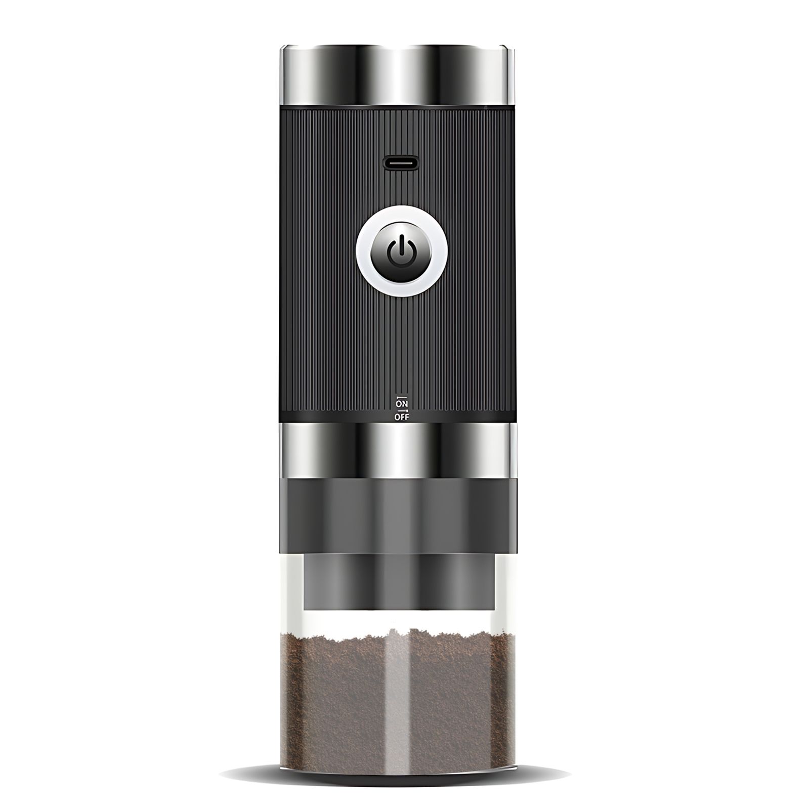 Electric Coffee Bean Grinder 5 Level Adjustable Auto Stop Portable Cordless view 2