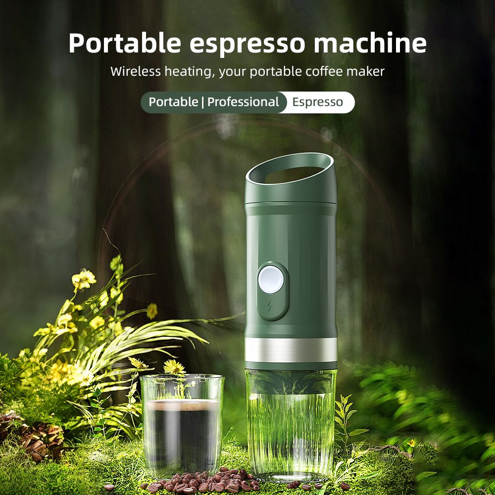 Portable Electric Espresso Coffee Machine Cordless Heat and Cold Brew 3oz view 5