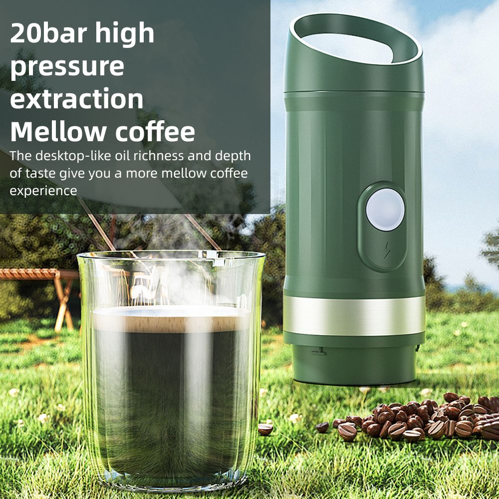 Portable Electric Espresso Coffee Machine Cordless Heat and Cold Brew 3oz view 7