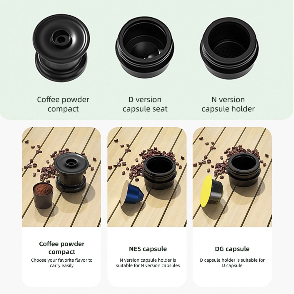 Portable Electric Espresso Coffee Machine Cordless Heat and Cold Brew 3oz view 6