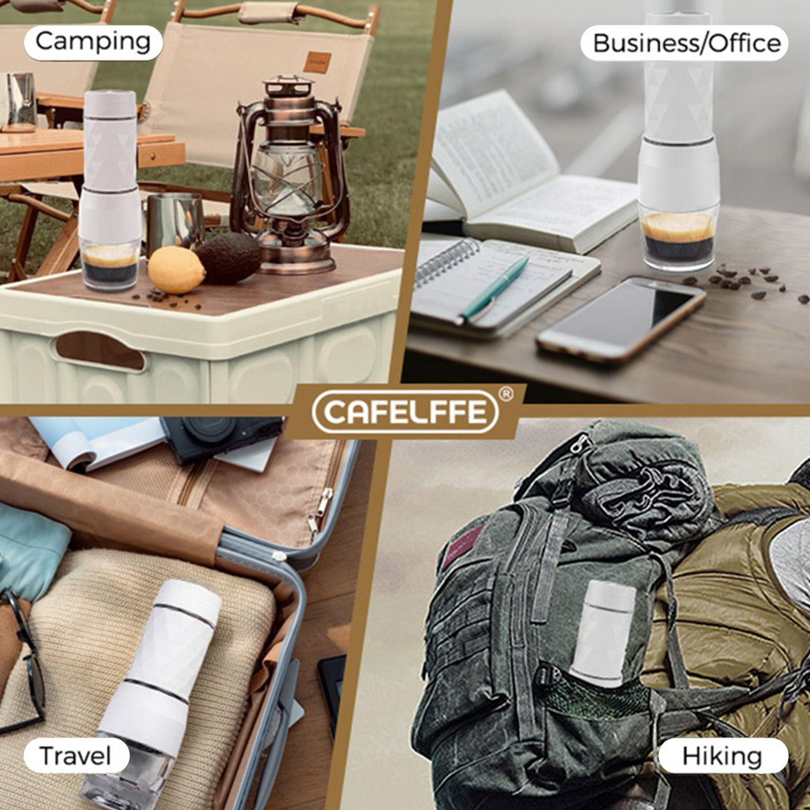 CAFELFFE 3-in-1 Portable Manual Espresso Coffee Machine 18Bar Cold and Hot view 12