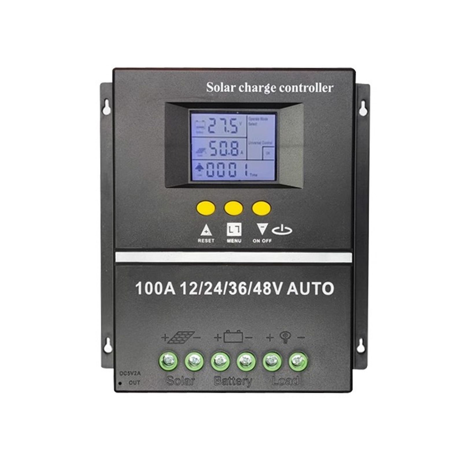 100A MPPT Solar Charge Controller 12V 24V 36V 48V with Blacklight LCD Display view 2