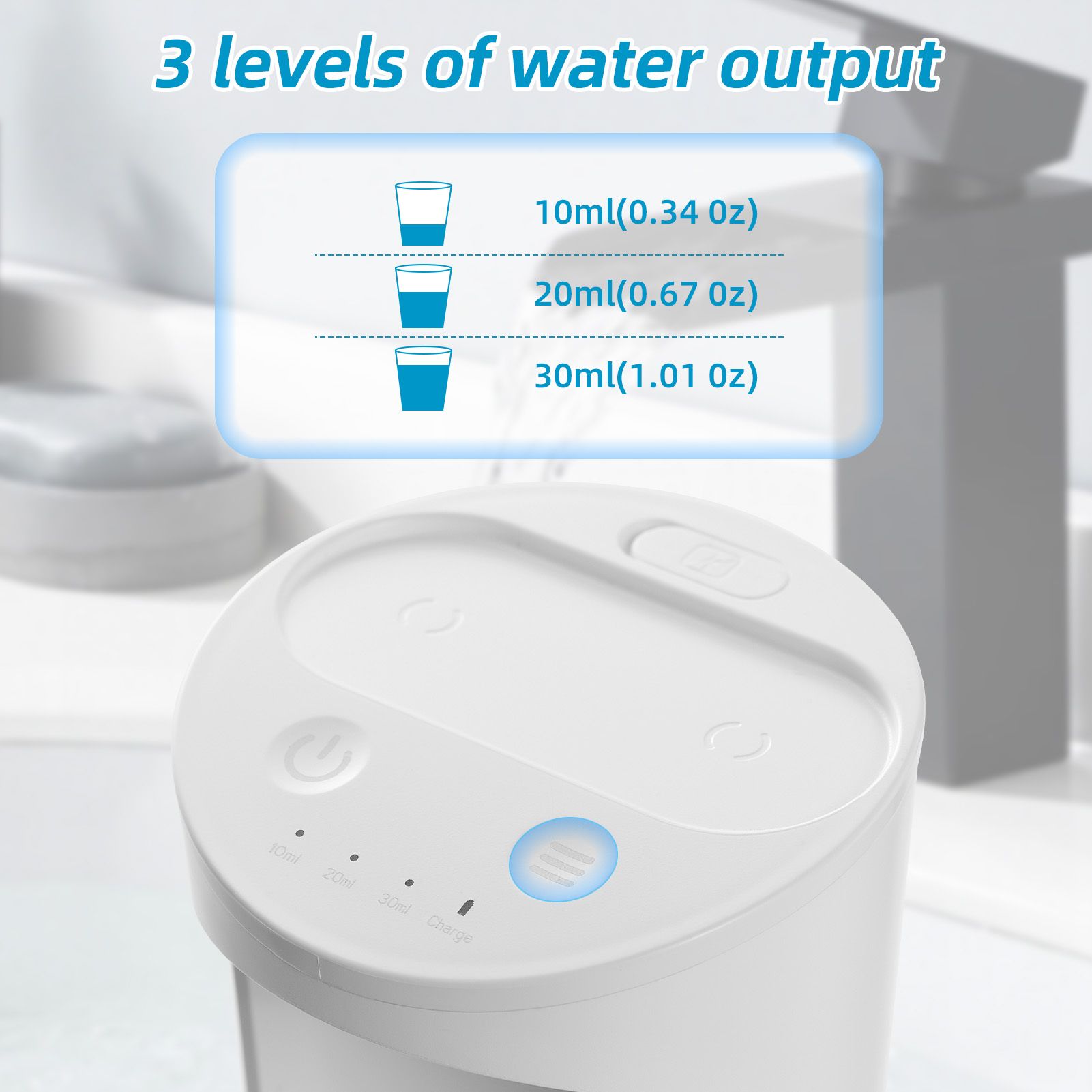 Automatic Mouthwash Dispenser for Bathroom Touchless with 18fl.oz Tank 2pcs view 8
